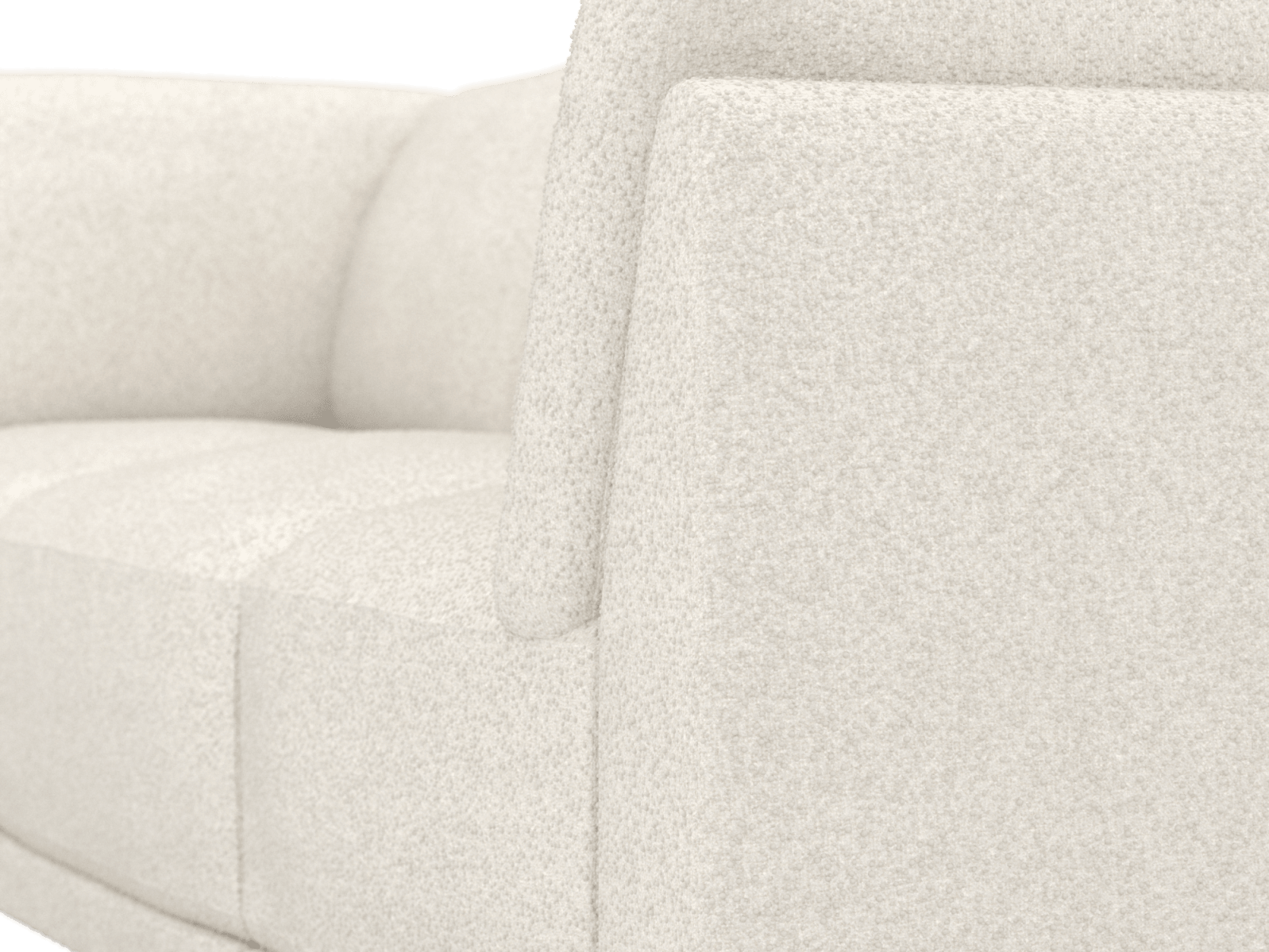 Emily Modular Sofa Boucle Ivory - 3 Piece color Boucle Ivory