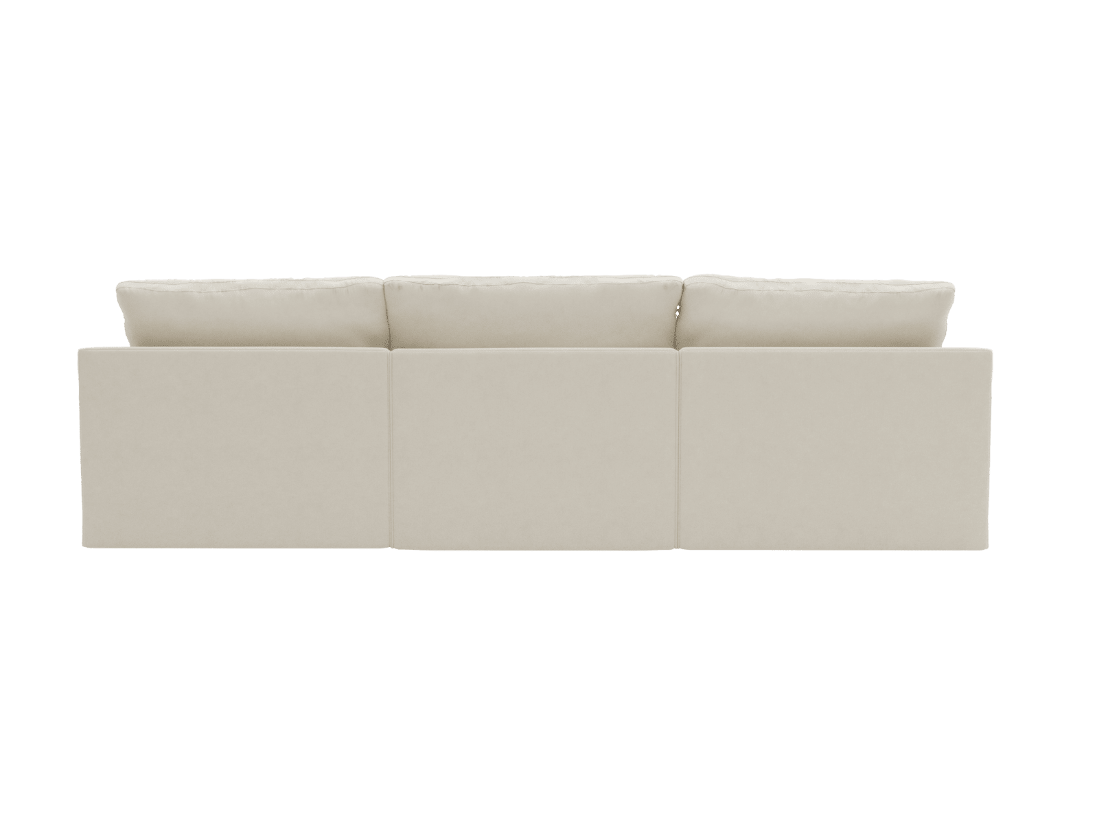 Retreat Muse Flax Chaise Sofa - 3 Seater color Muse Flax