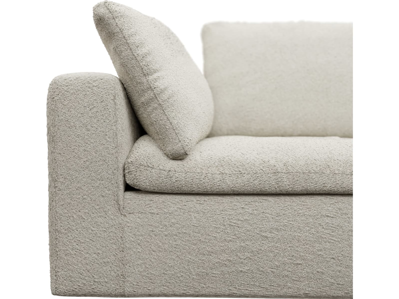 Cloud Deep Corner Module Boucle Ivory color Boucle Ivory