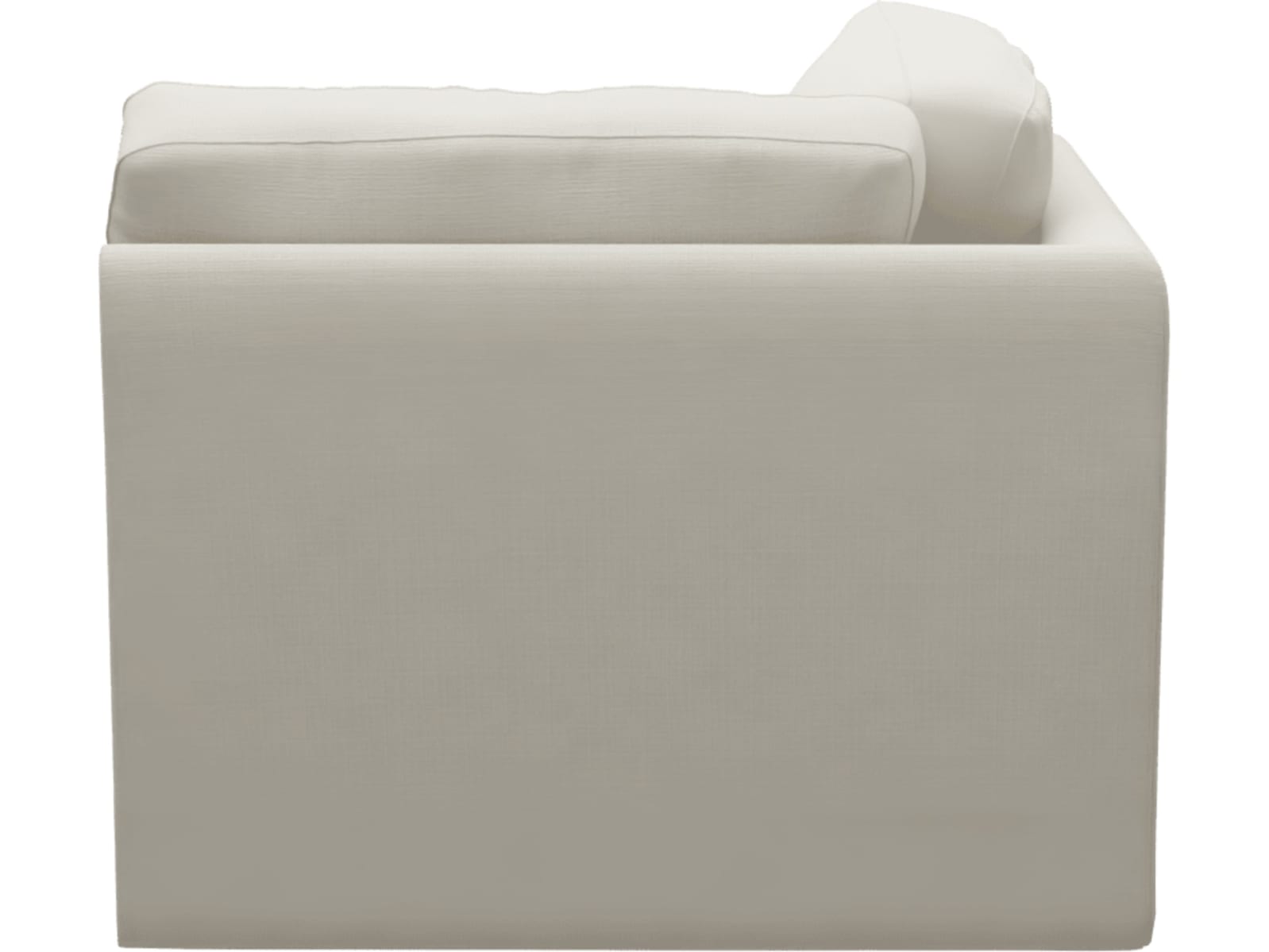 Monica Toorak Pearl Corner Sofa Chair Module color Toorak Pearl