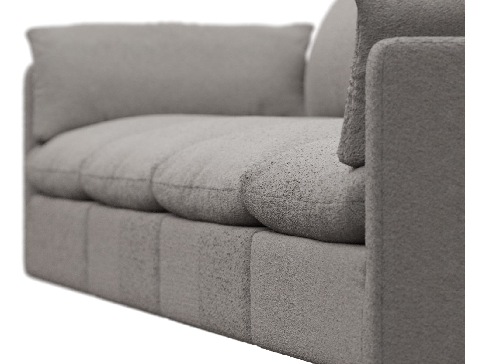 Willow Boucle Pumice Modular Sofa - 4 Seater color Boucle Pumice