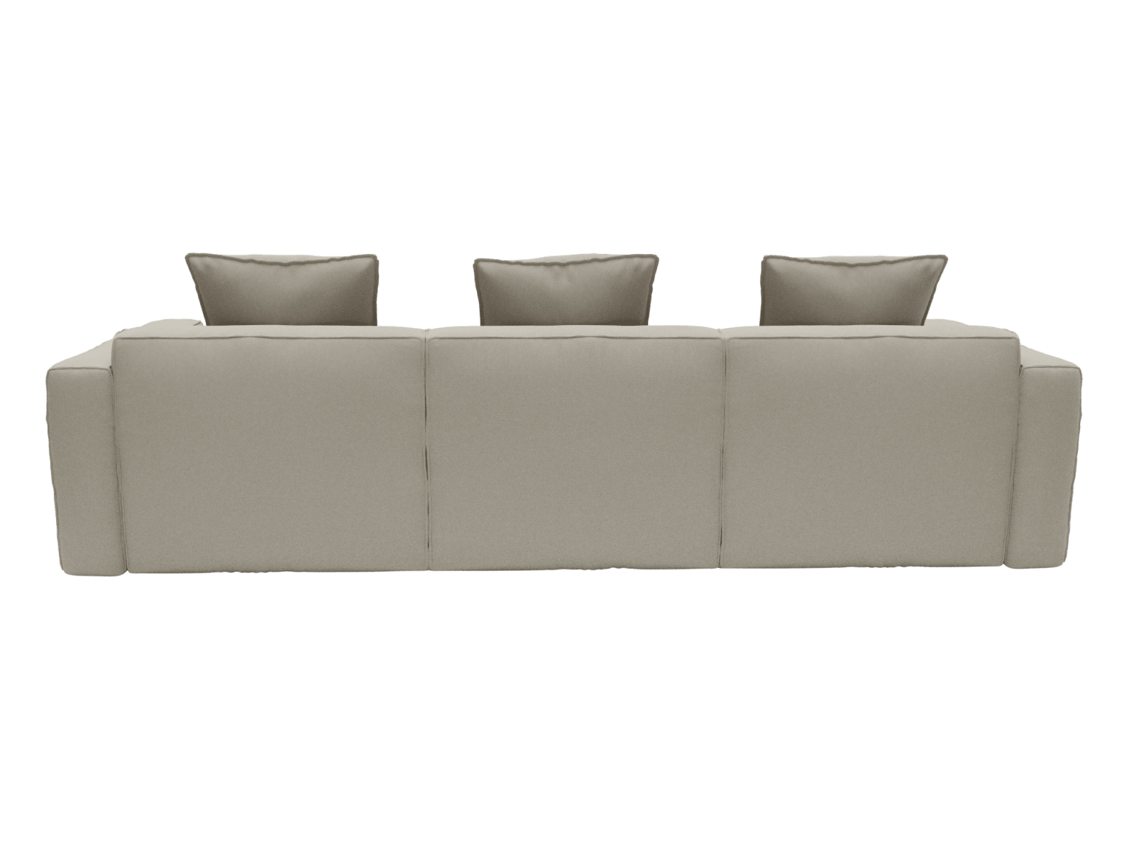Riley Apt Plaza Natural Sofa - 3 Seater color Plaza Natural