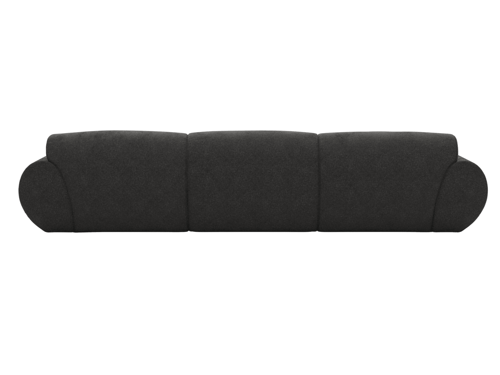 Malmo California Charcoal Chaise Sofa - 3 Seater color California Charcoal