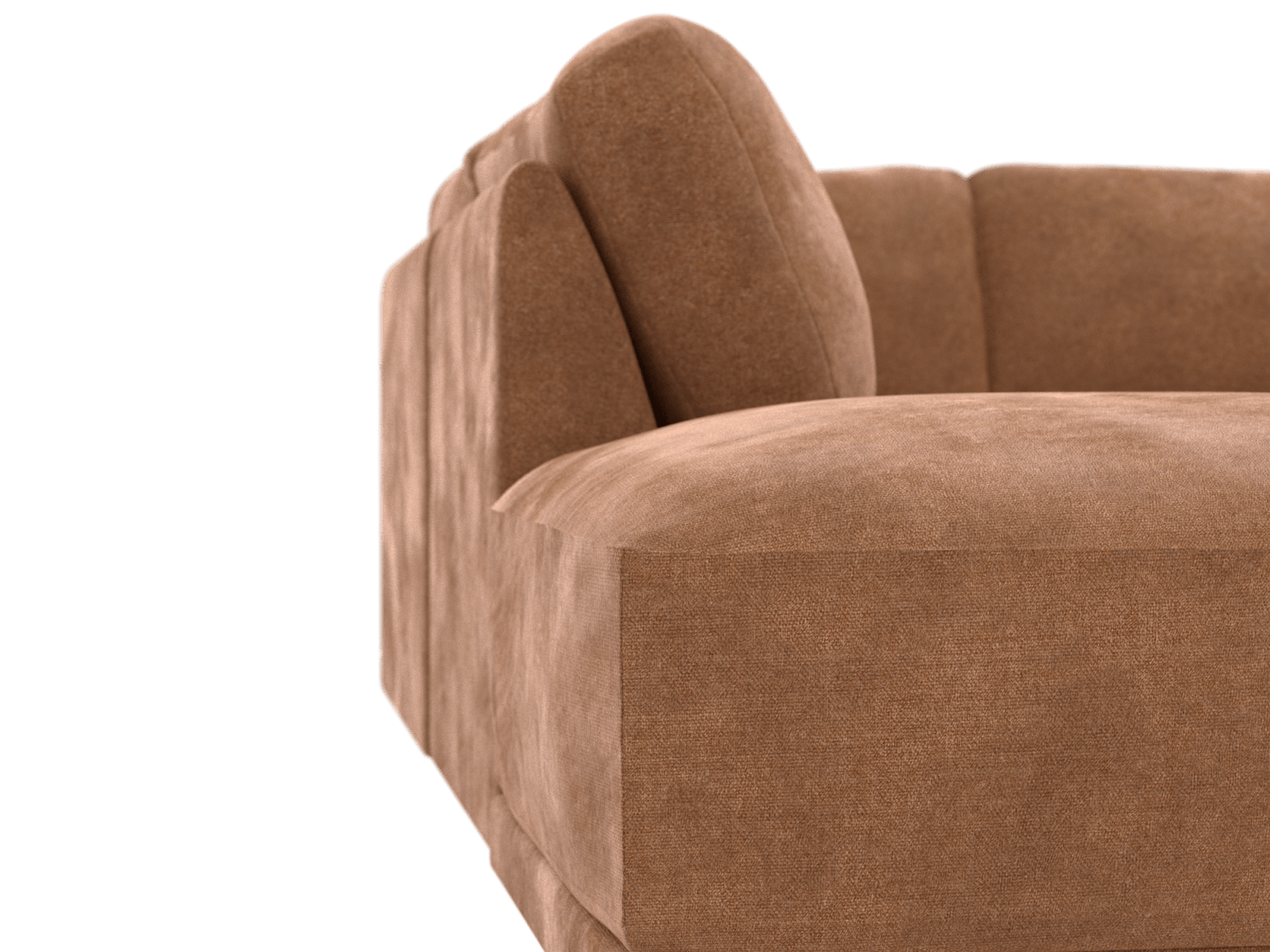 Emily Tribute Chestnut Modular Sofa - 6 Seater color Tribute Chestnut