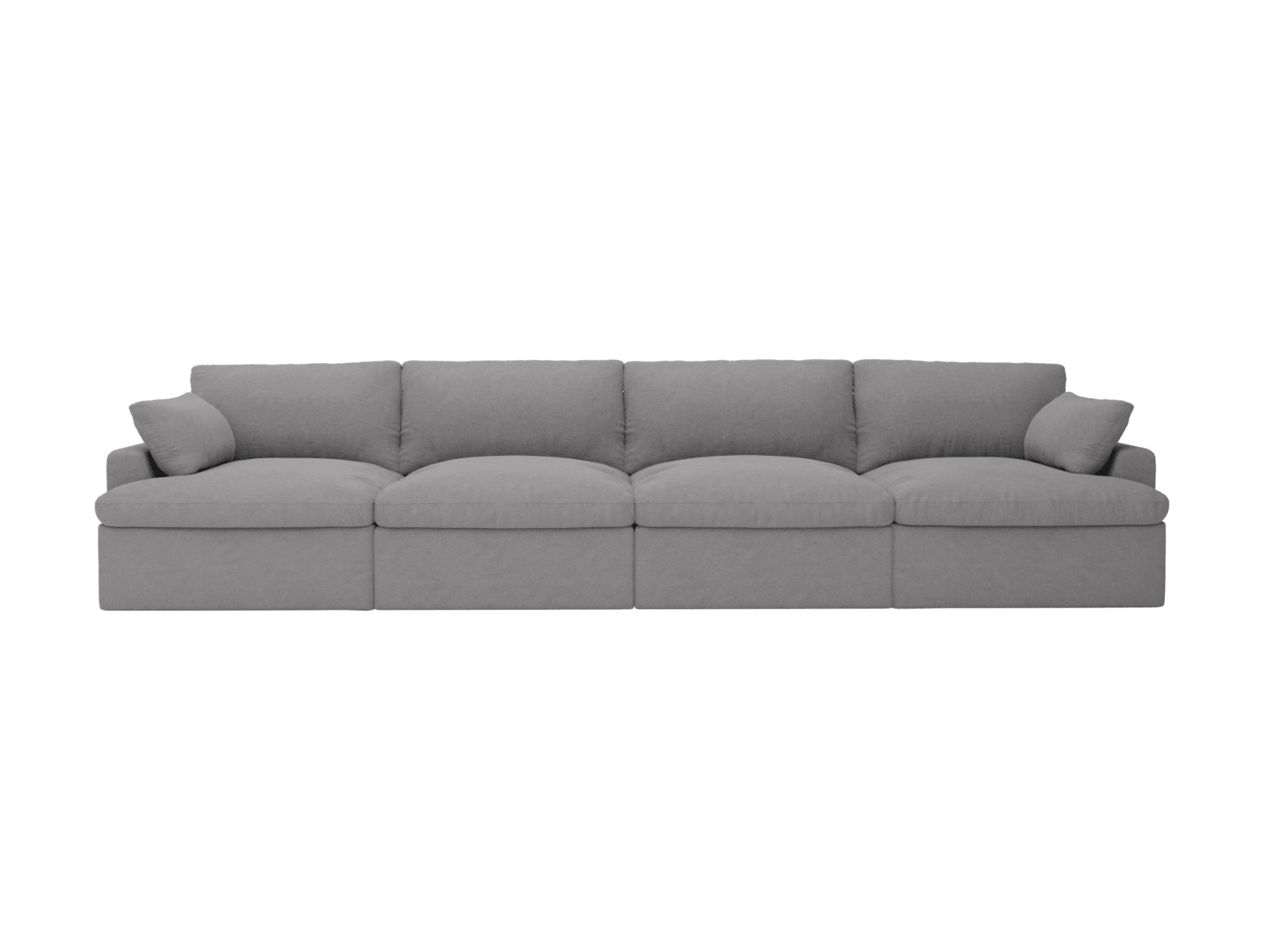 Retreat View Steel Modular Sofa - 4 Piece color View Steel