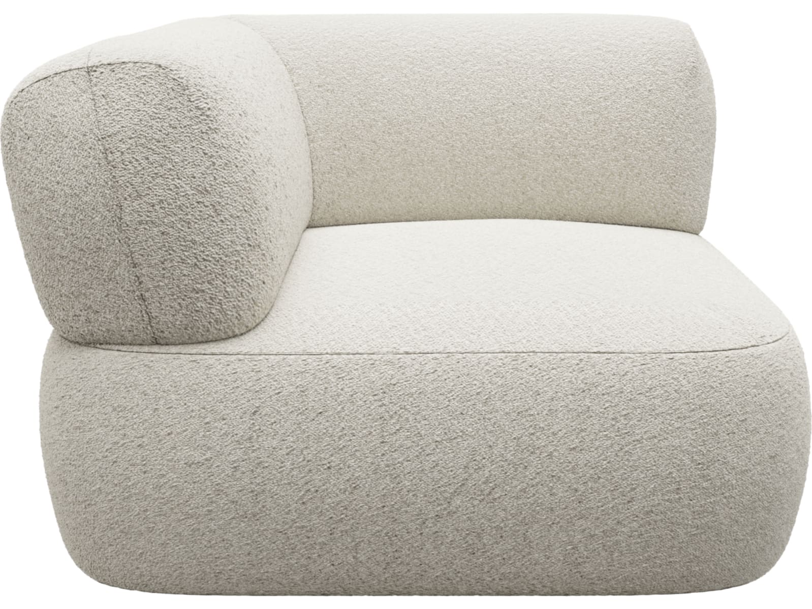 Beckett Boucle Ivory Sofa Module Corner color Boucle Ivory