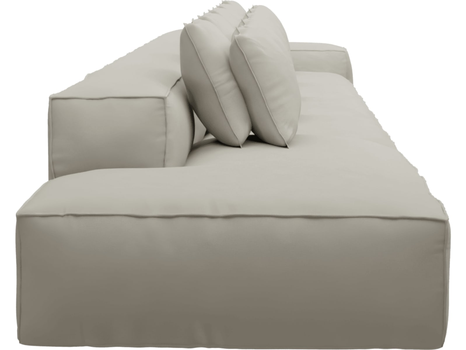 Riley California Ivory Modular Sofa - 1x Arm, 4x Armless, 1x Left Terminal color California Ivory