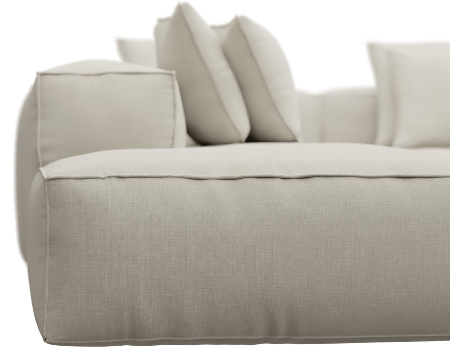 Riley Toorak Pearl Modular Sofa - Arm, 2x Armless, Corner, Left Terminal color Toorak Pearl