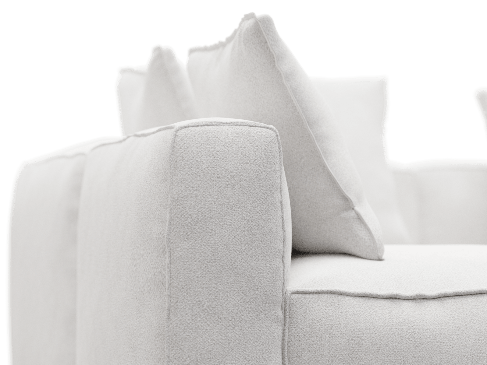 Riley Apt Noa Fog Corner Sofa - 4 Seater LAF Terminal color Noa Fog