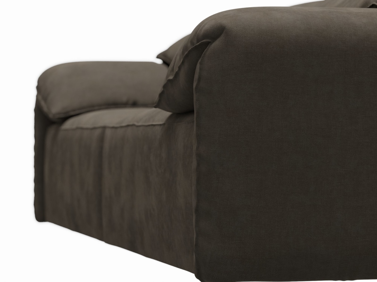 Clarence Muse Mink Sofa - 4 Seater color Muse Mink