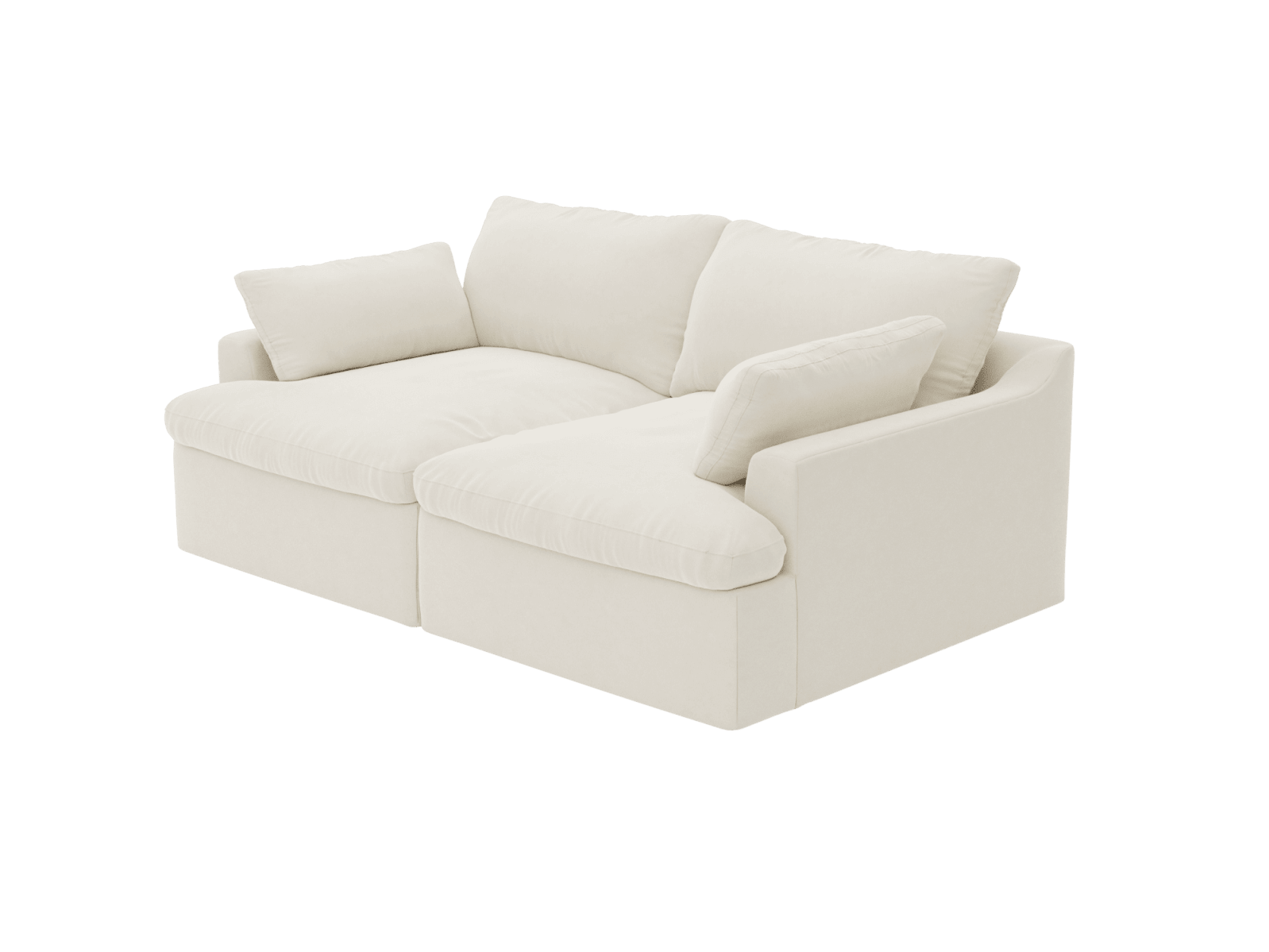 Retreat Muse Flax Modular Sofa - 2 Piece color Muse Flax