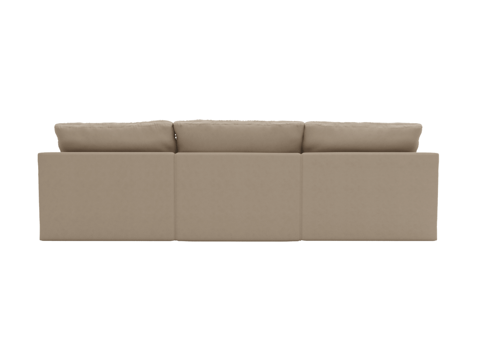Retreat Blaze Latte Chaise Sofa - 3 Seater color Blaze Latte