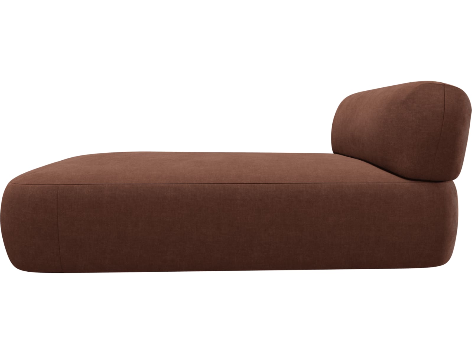 Beckett Muse Rust Sofa Module Chaise color Muse Rust