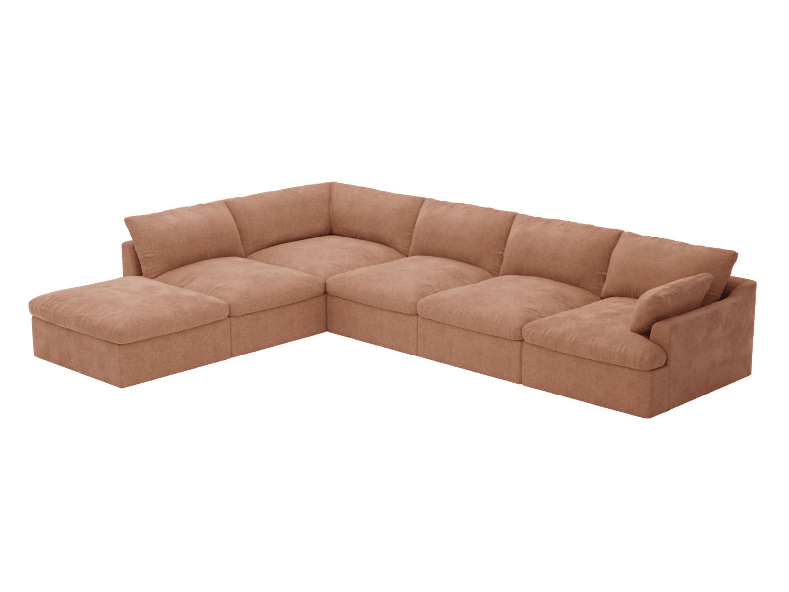 Retreat Muse Dusk Modular Sofa - 6 Seater LAF Terminal color Muse Dusk