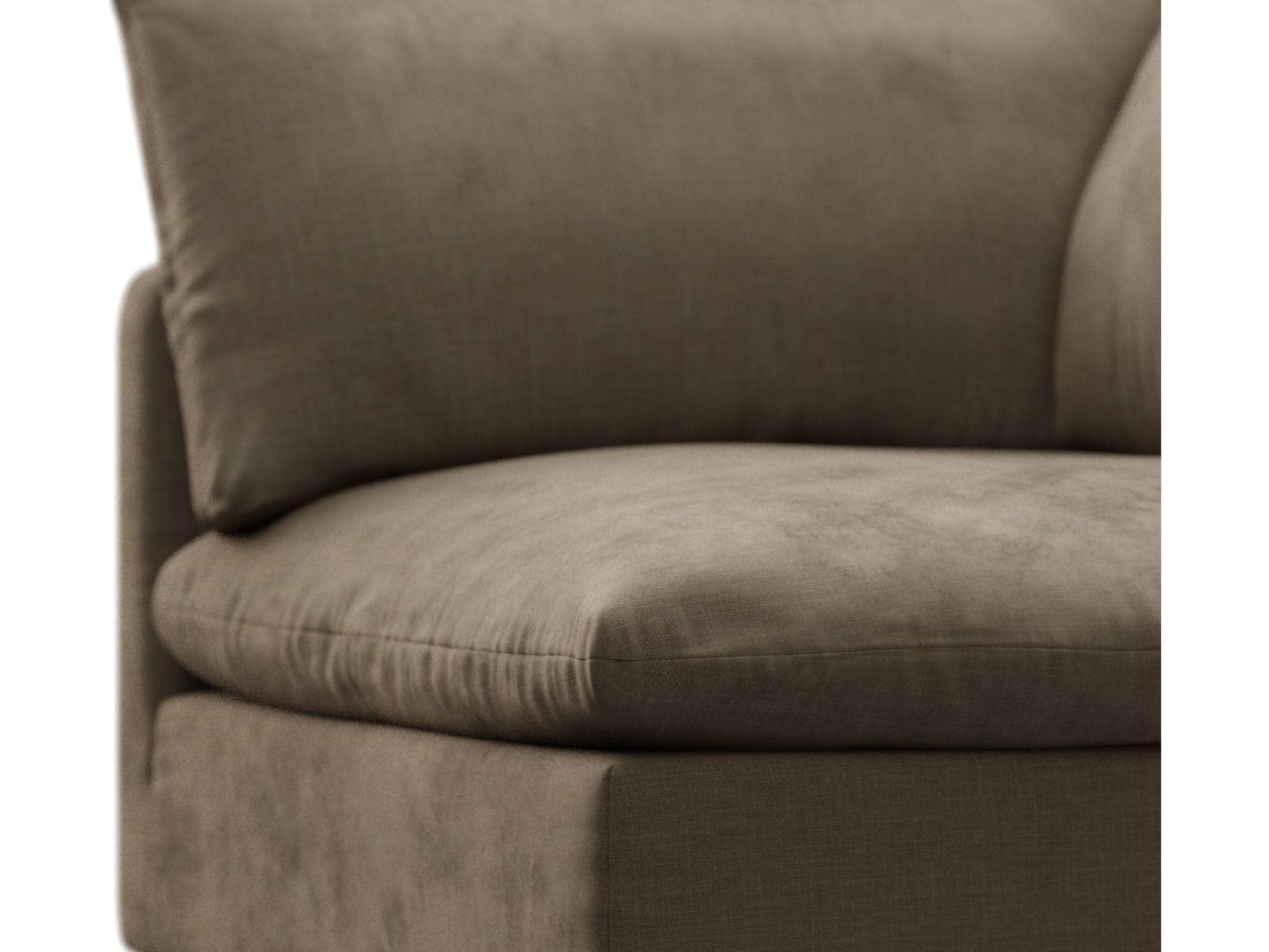 Willow Tribute Walnut Corner Sofa Module color Tribute Walnut