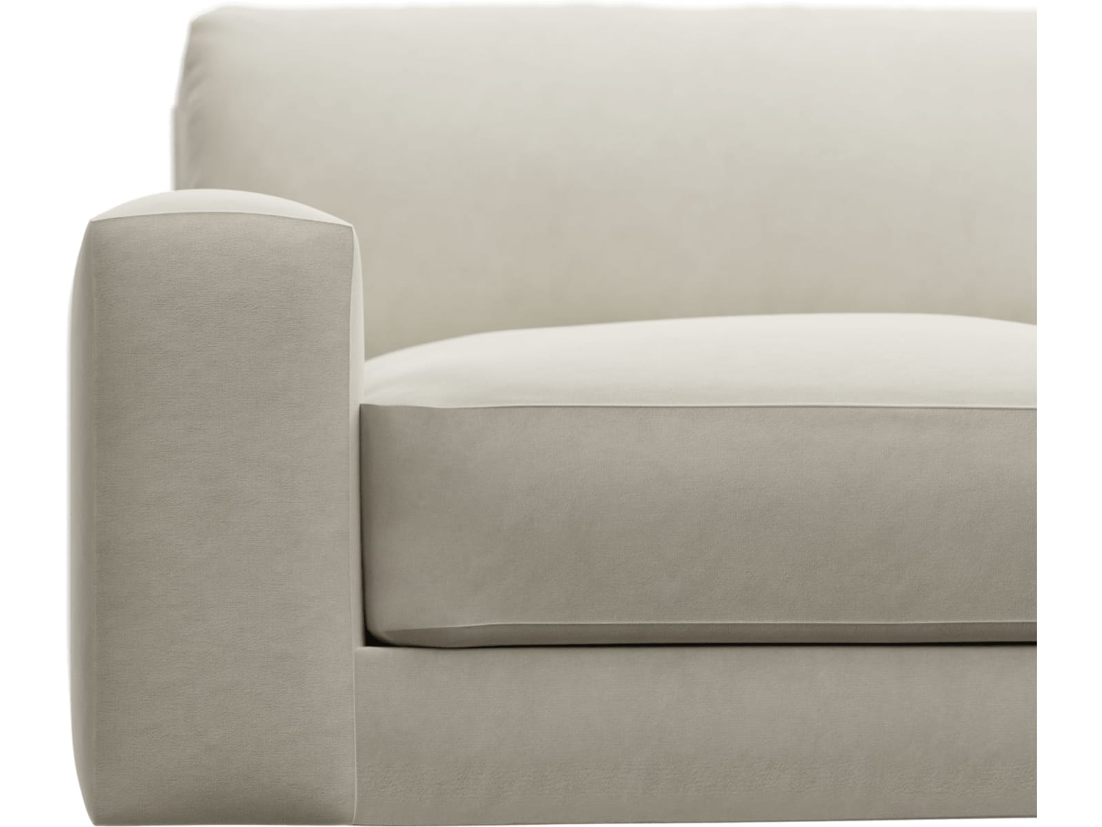 Monica Muse Flax Sofa - 4 Seater color Muse Flax