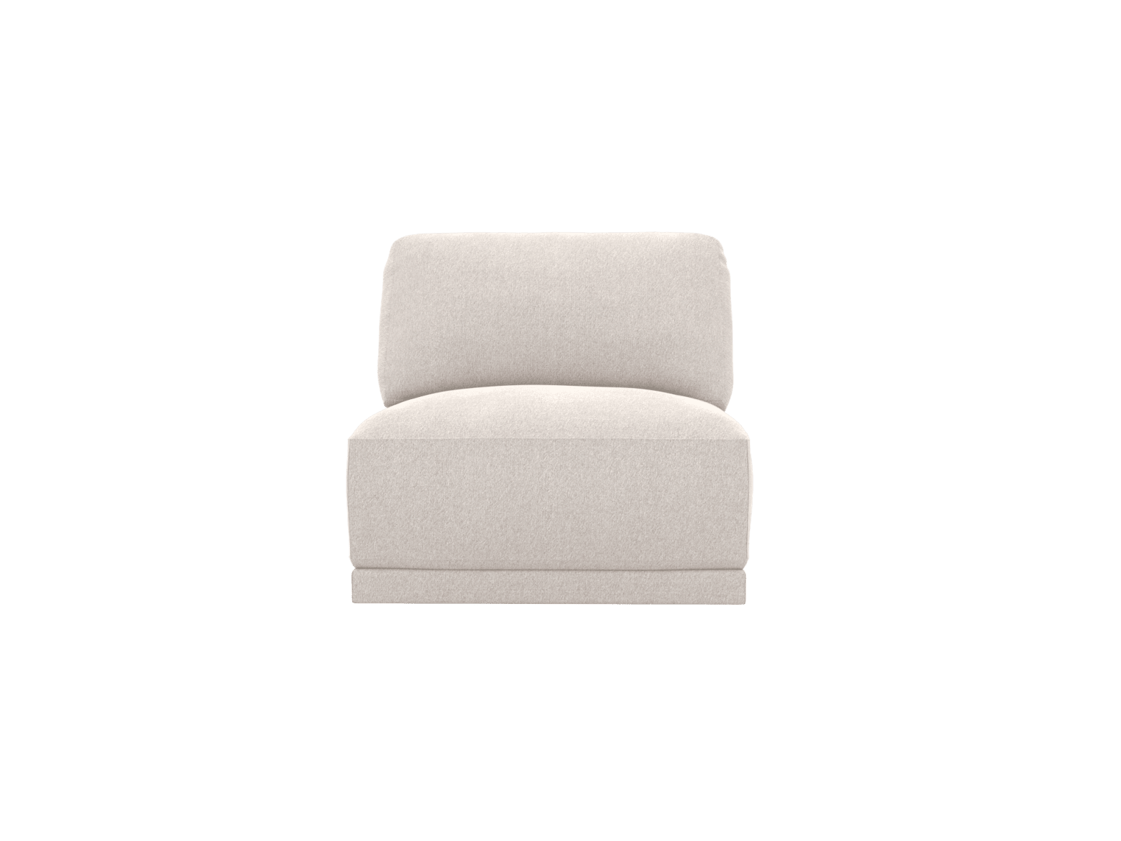 Emily Armless Chair Module Toorak Pearl color Toorak Pearl