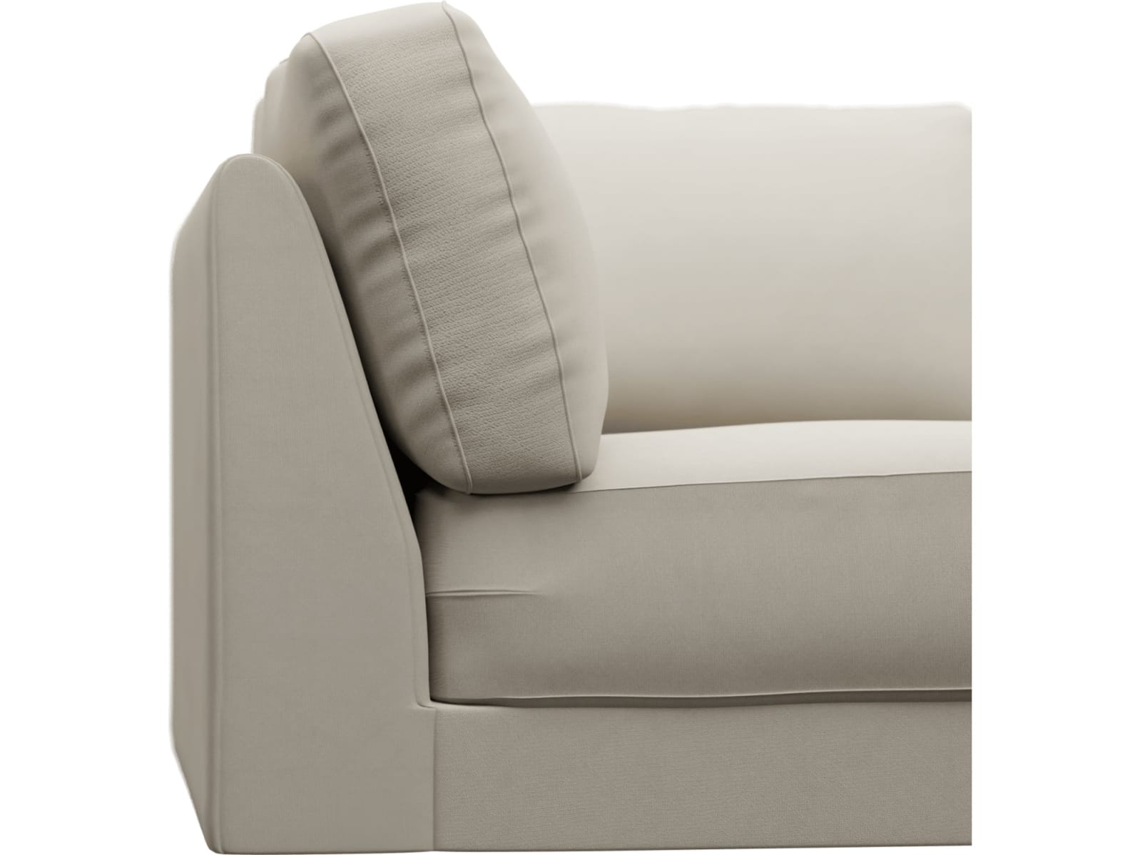 Monica Isla Sea Pearl Corner Sofa Chair Module color Isla Sea Pearl