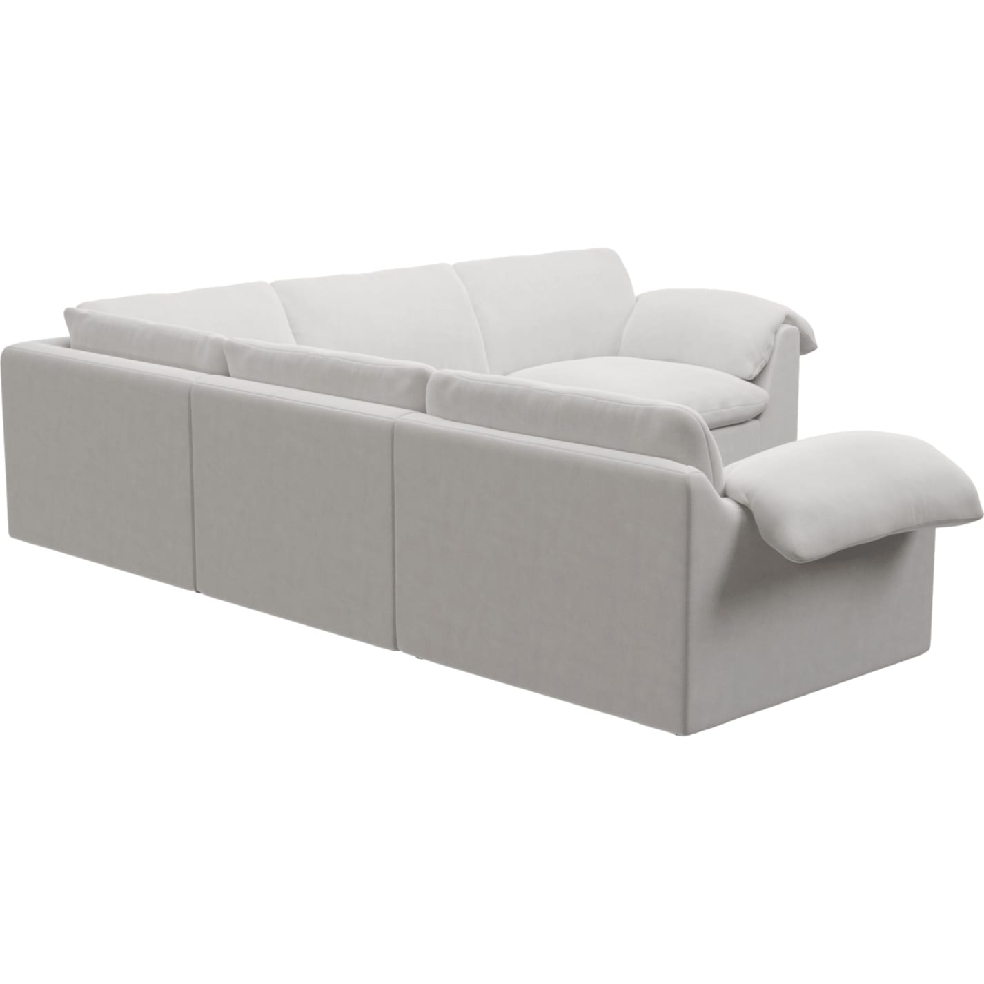 Ludlow Muse Frost Corner Sofa - 5 Seater color Muse Frost