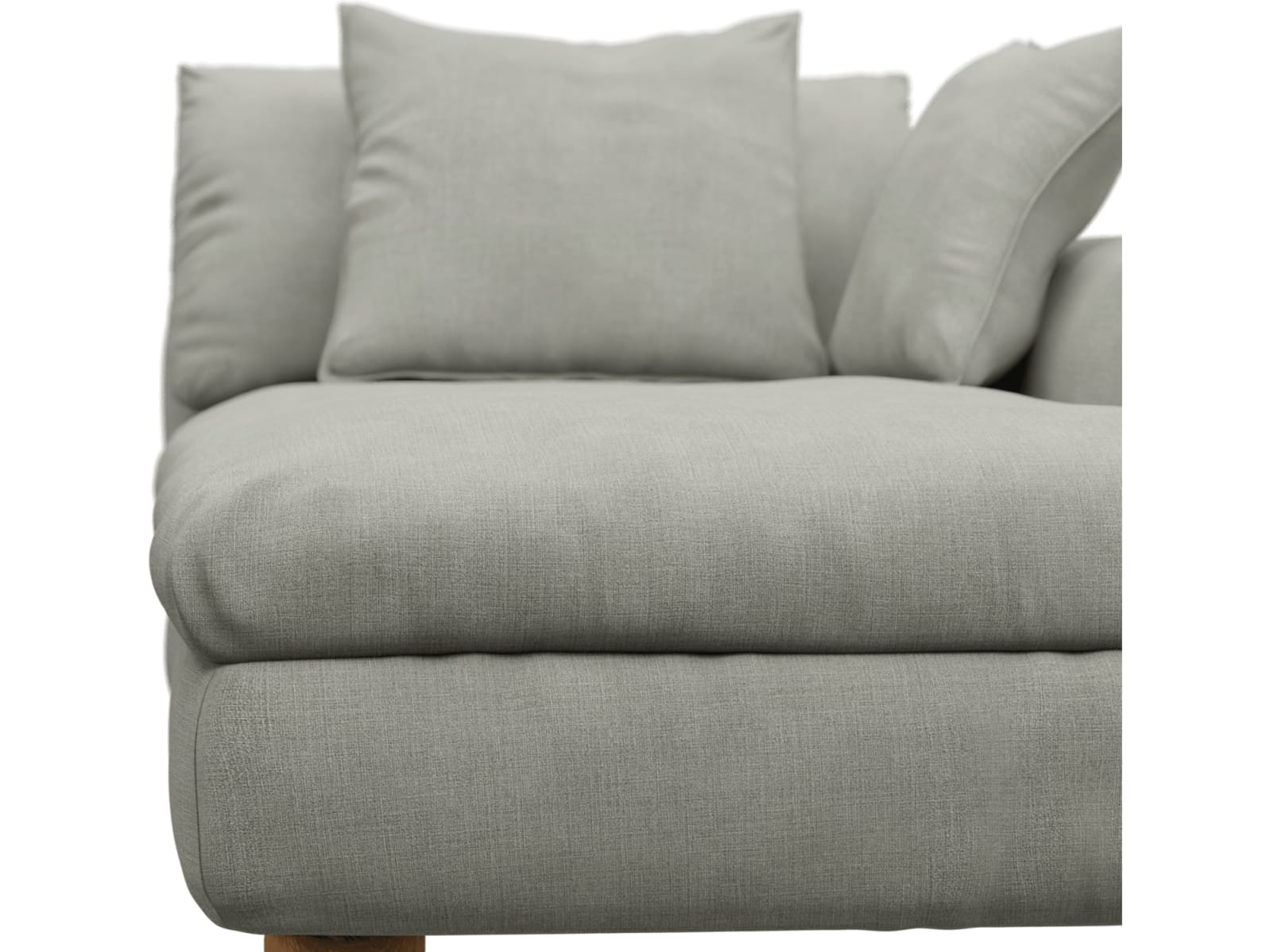 Tully Toorak Pebble Chaise Right Arm Facing Module color Toorak Pebble