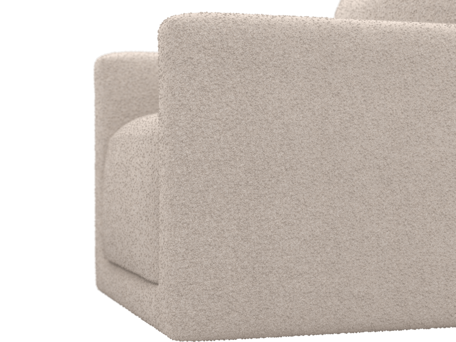 Haven Boucle Pumice Swivel Chair color Boucle Pumice