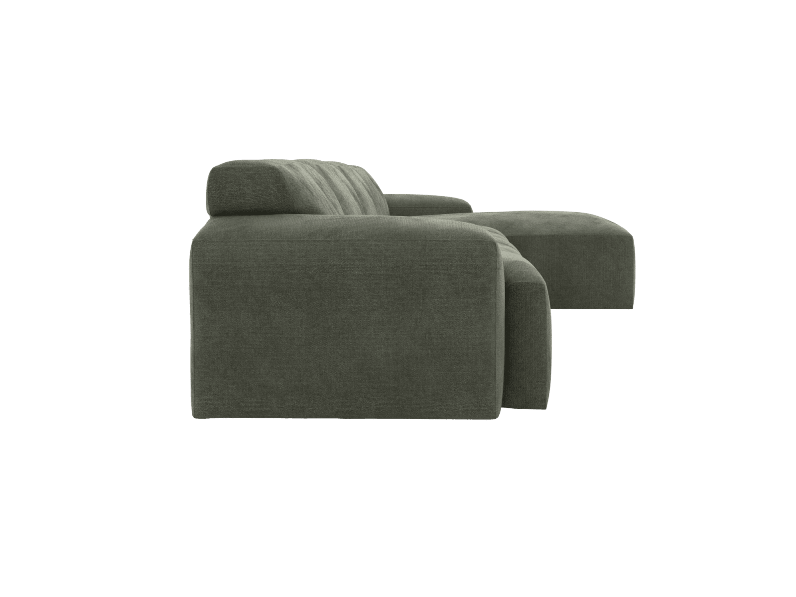 Copenhagen Tribute Dark Jade Chaise Sofa - 4 Seater color Tribute Dark Jade