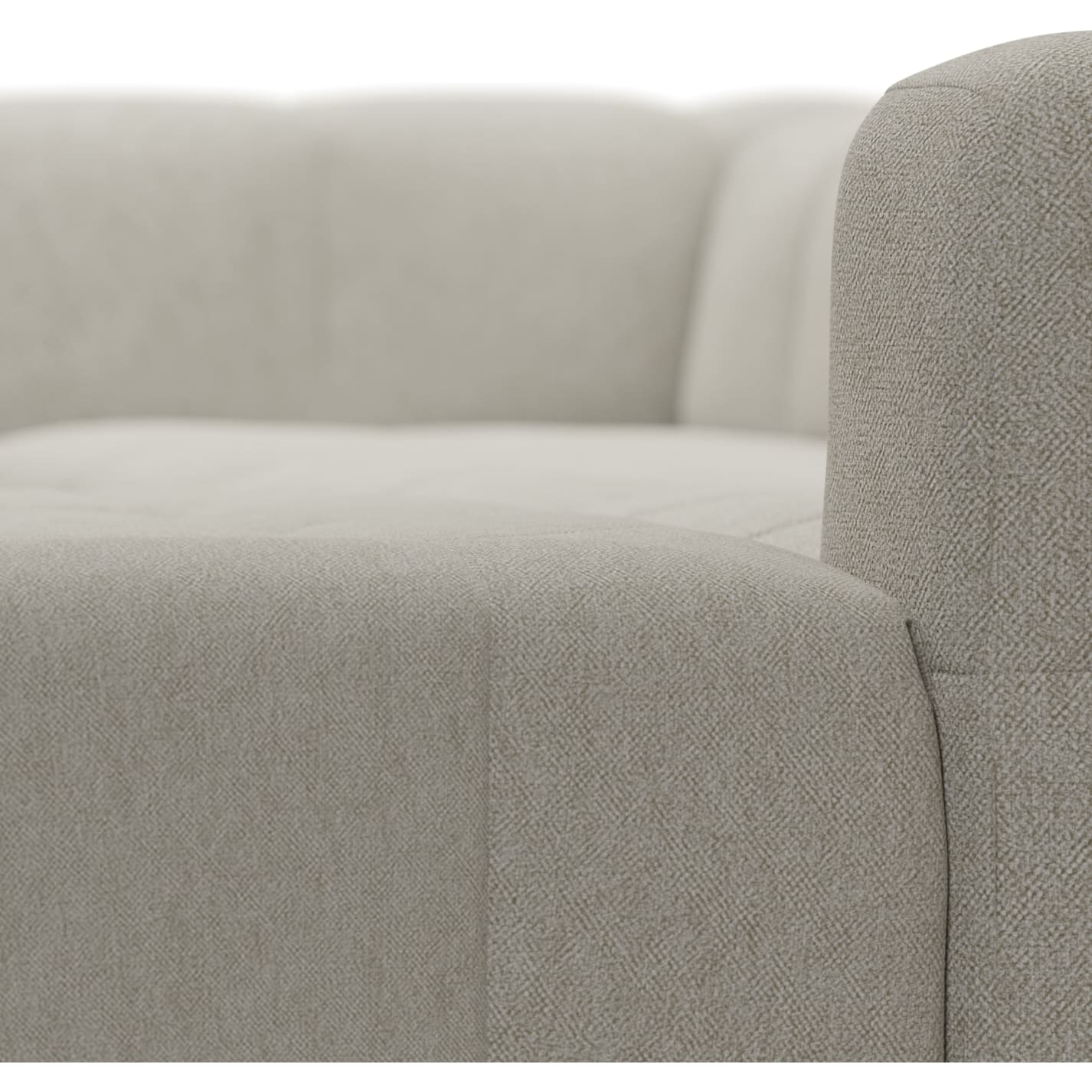 Lucello Noa Desert Modular Sofa with Ottoman - 4 Piece color Noa Desert