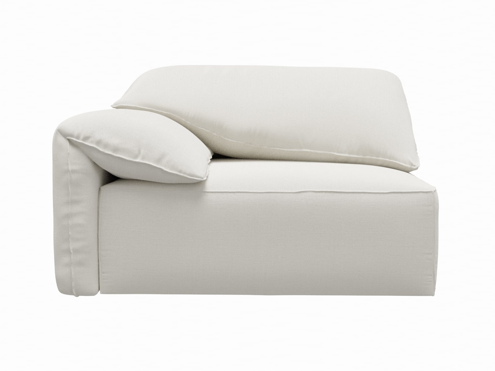 Clarence Tribute Ice 2 Seat Left Arm Facing Sofa Module color Tribute Ice