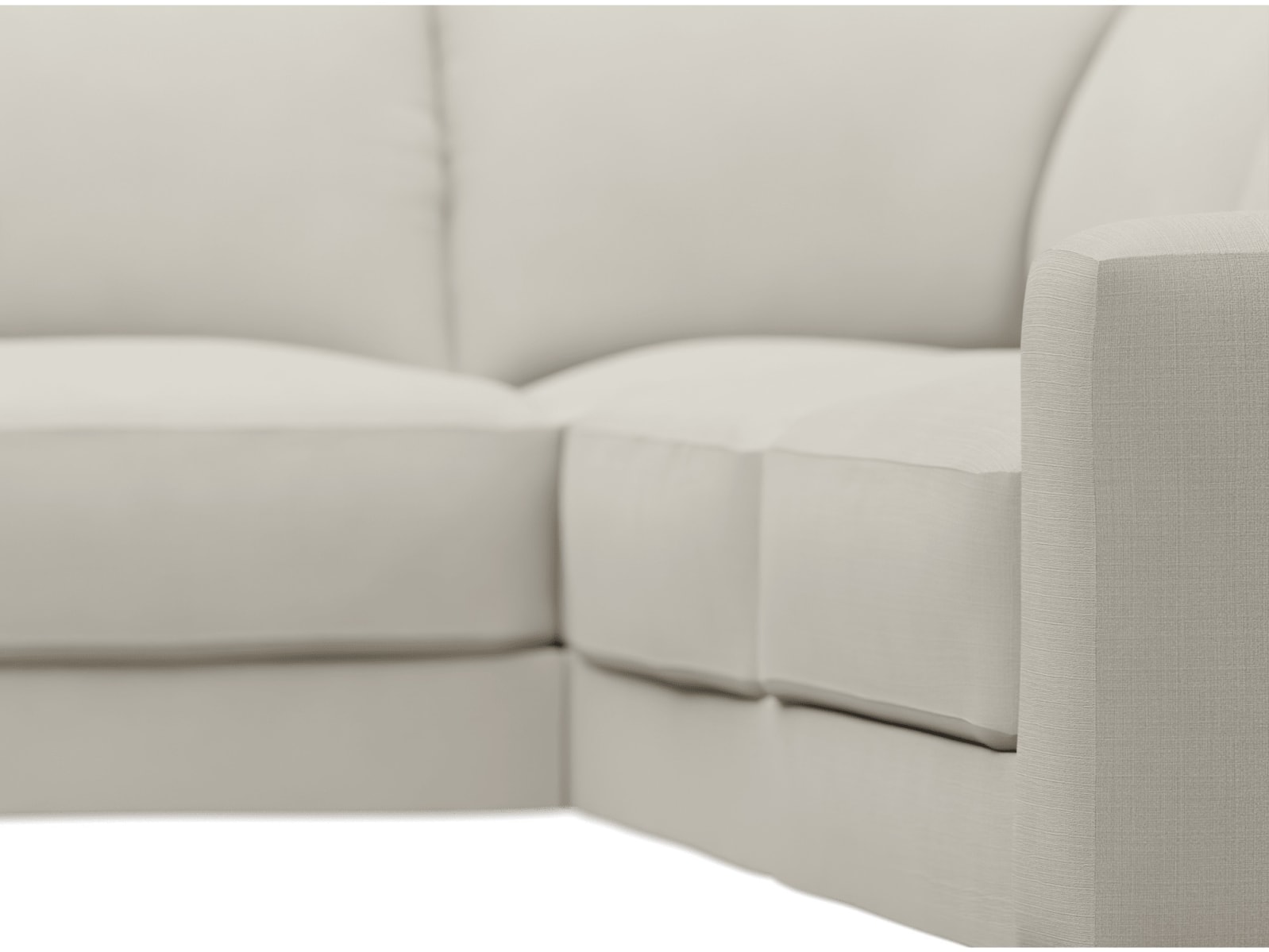 Monica Toorak Pearl Sofa - 4 Seater LAF Terminal color Toorak Pearl