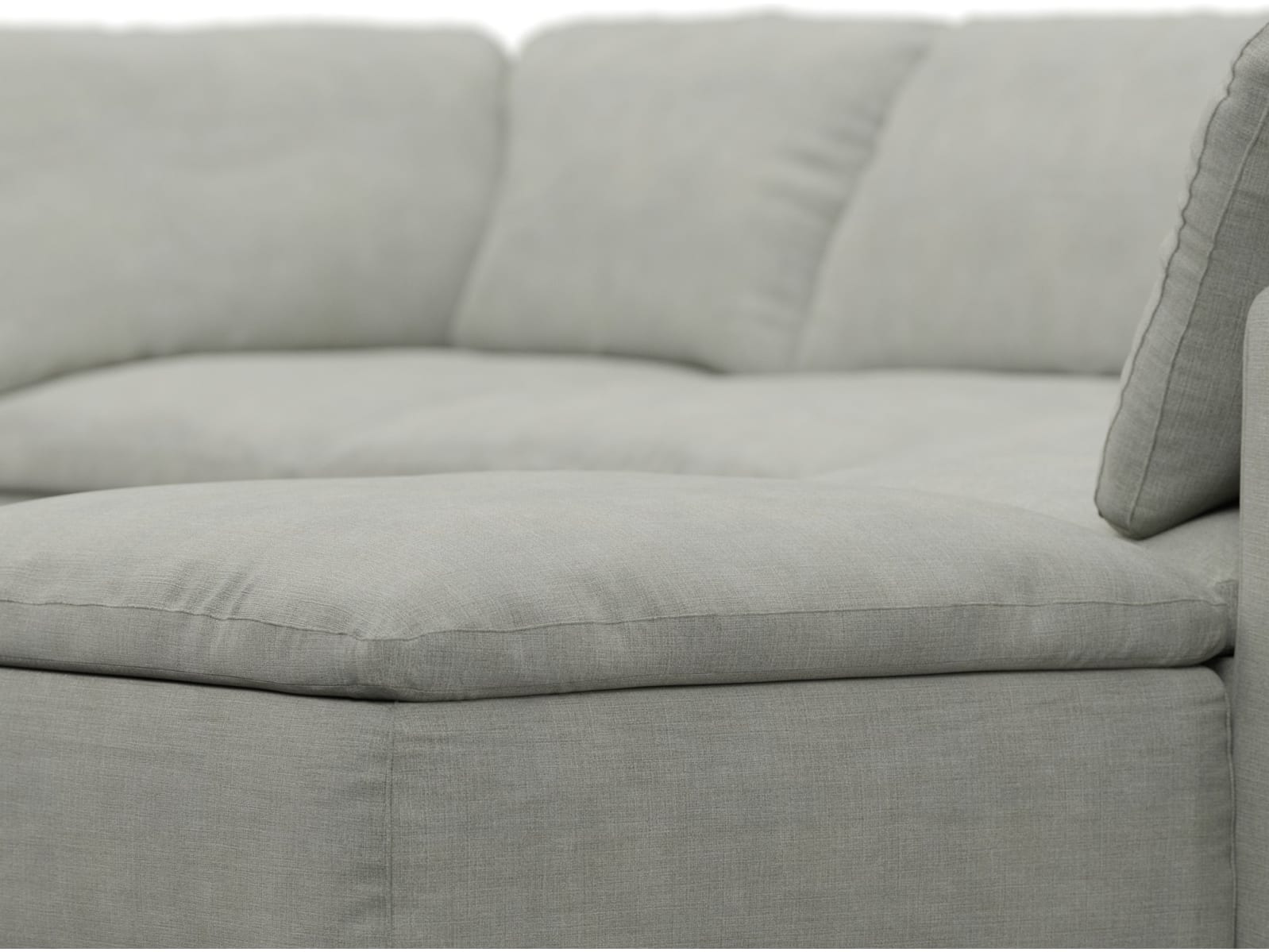 Cloud Deep Toorak Pebble Modular Sofa - 6 Piece color Toorak Pebble