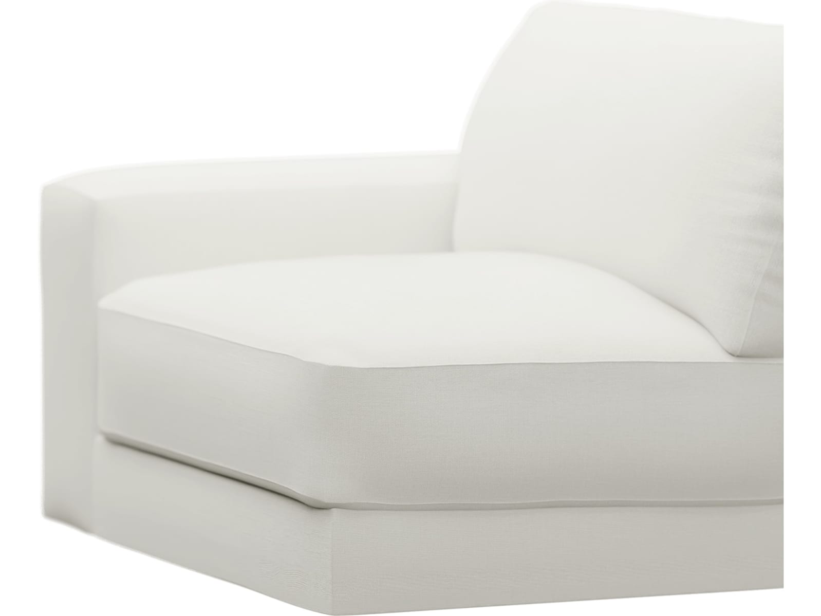 Monica Tribute Shell Left Arm Facing Chair Module color Tribute Shell