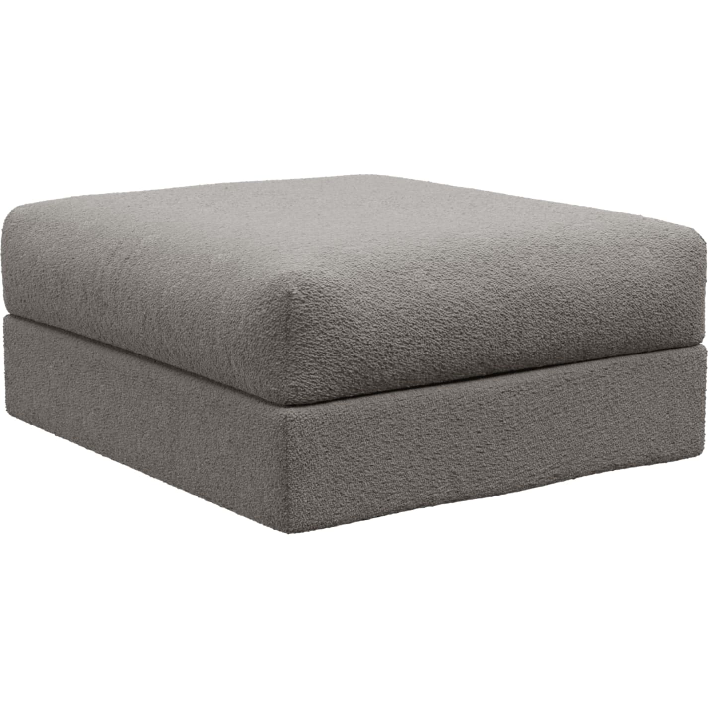 Finley Boucle Pumice Ottoman color Boucle Pumice