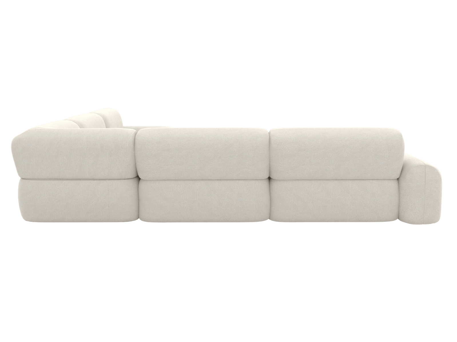 Beckett California Ivory Modular Corner Sofa - 7 Seater color California Ivory