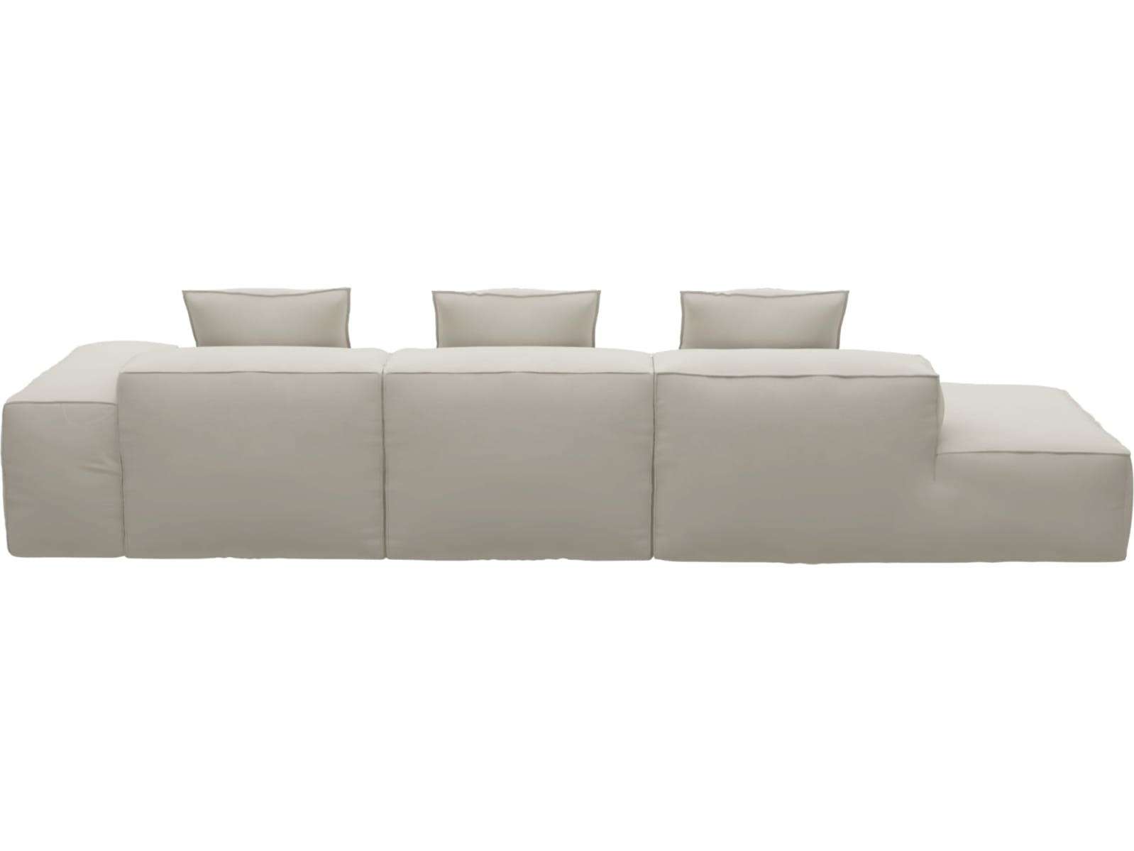 Riley Toorak Pearl Modular Sofa - 1x Arm, 2x Armless, 1x Left Terminal color Toorak Pearl