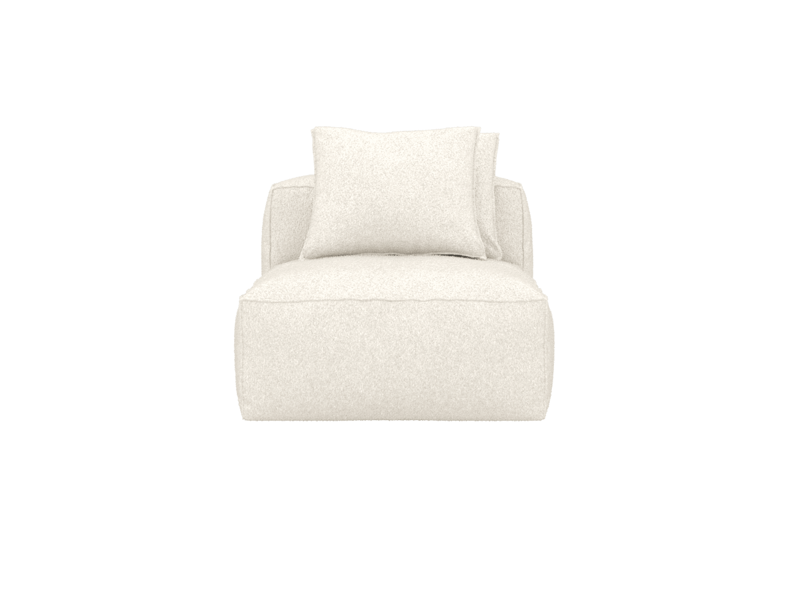 Riley Sofa Modules Slip Covers Boucle Ivory color Boucle Ivory