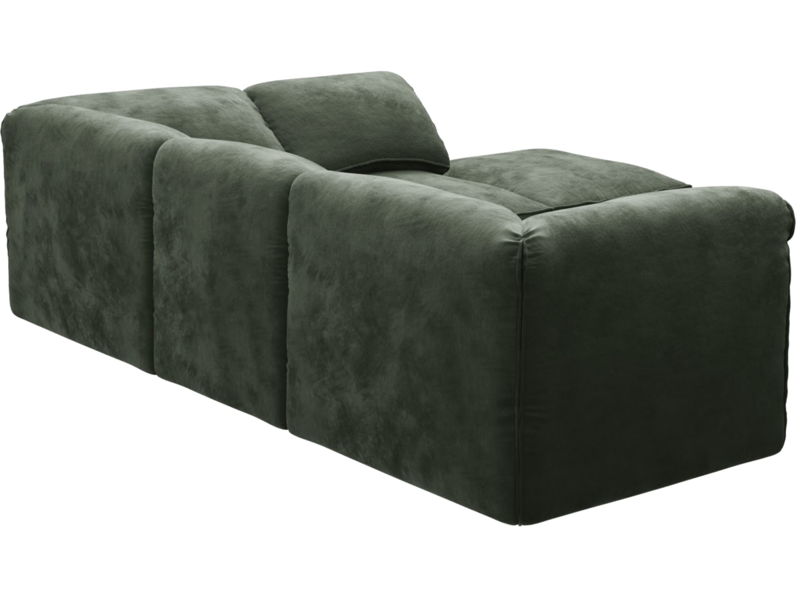 Kai Muse Forest Modular Sofa - 4 Seater and Ottoman color Muse Forest