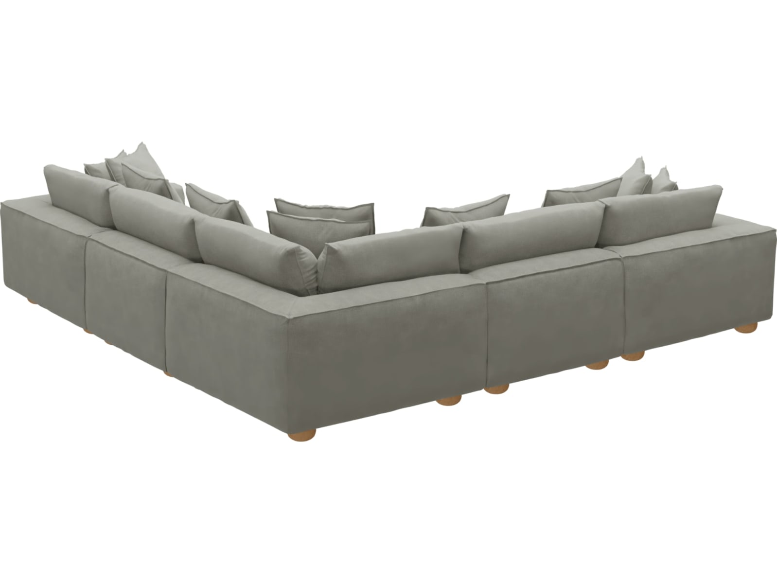 Tully Toorak Pebble Modular Sofa - 5 Piece color Toorak Pebble