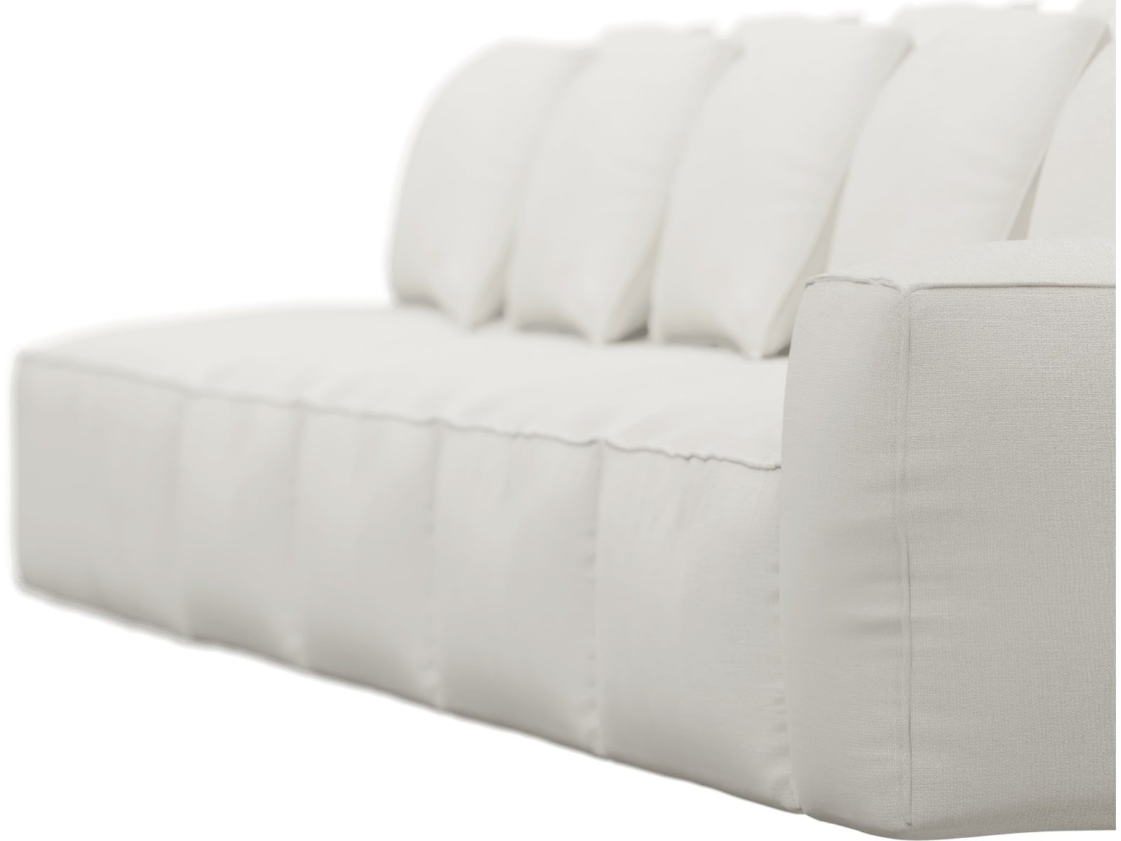 Riley Tribute Ice Modular Sofa - 1x Arm, 4x Armless, 1x Left Terminal color Tribute Ice