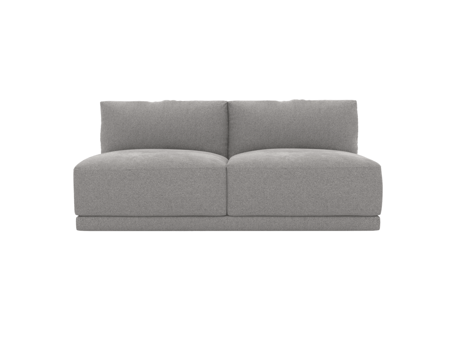 Haven Toorak Pebble 2 Seater Armless Sofa Module color Toorak Pebble