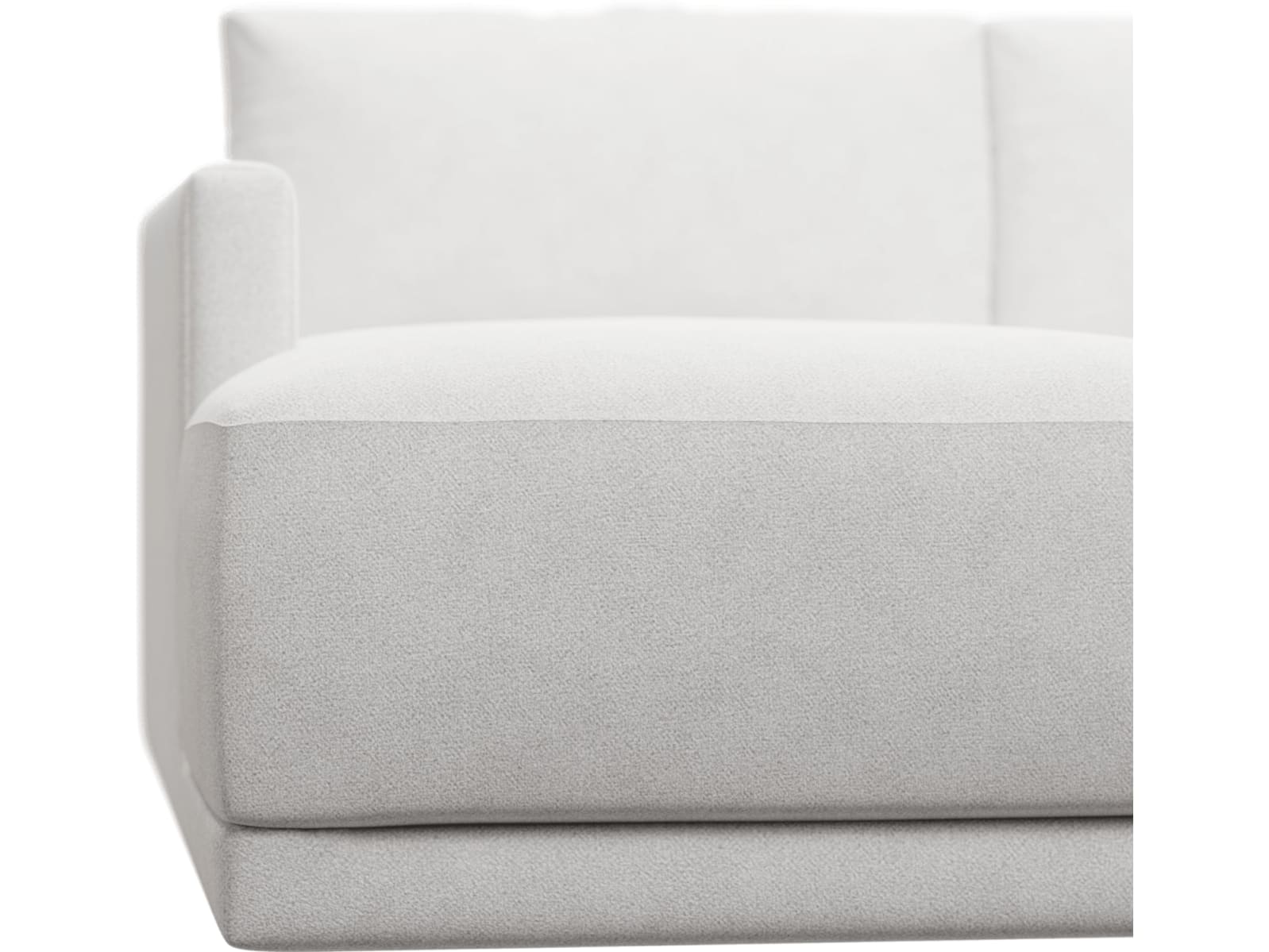 Haven Apt Noa Fog Chaise Sofa color Noa Fog