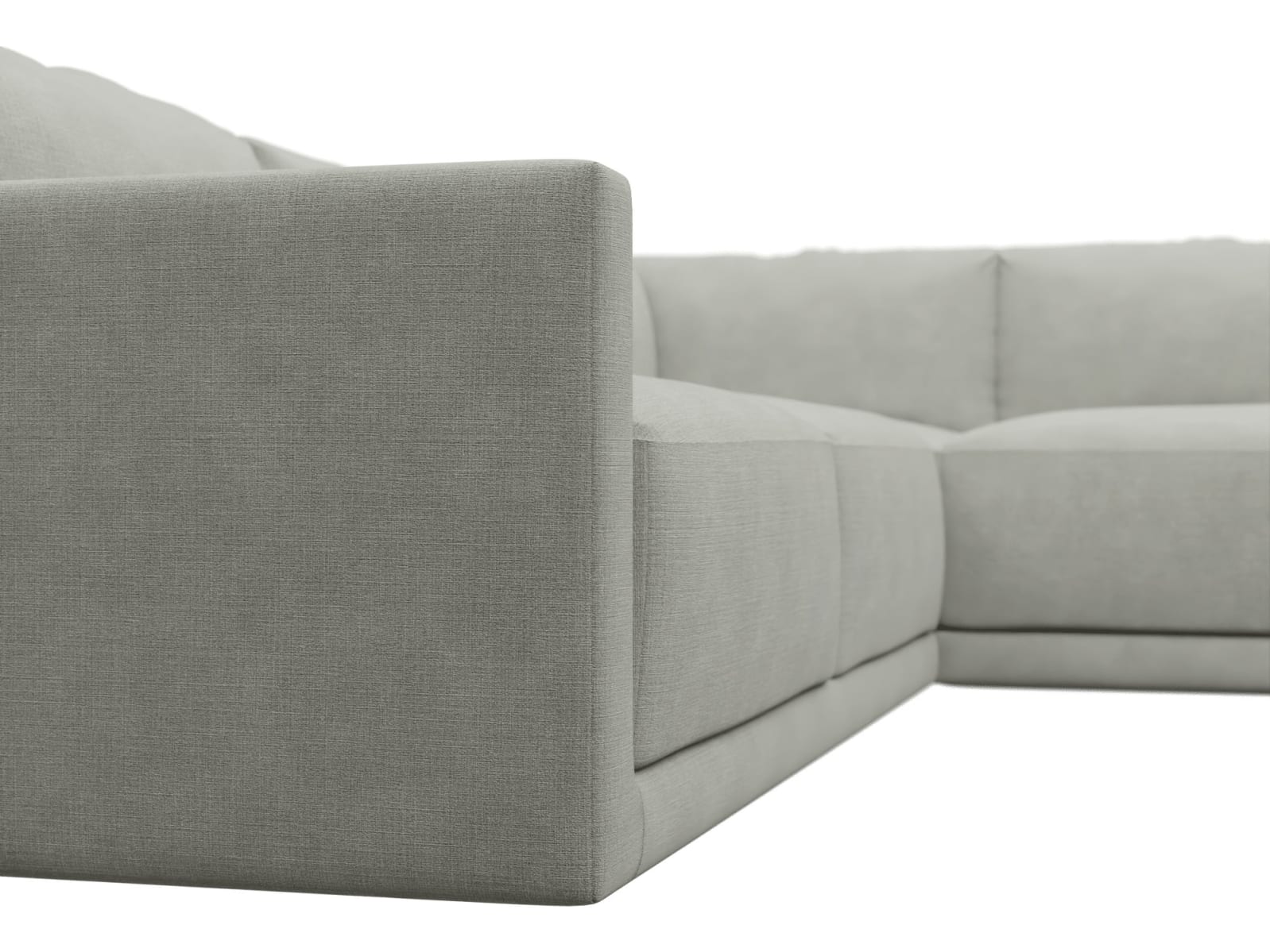 Haven Toorak Pebble Modular Sofa - 7 Seater color Toorak Pebble