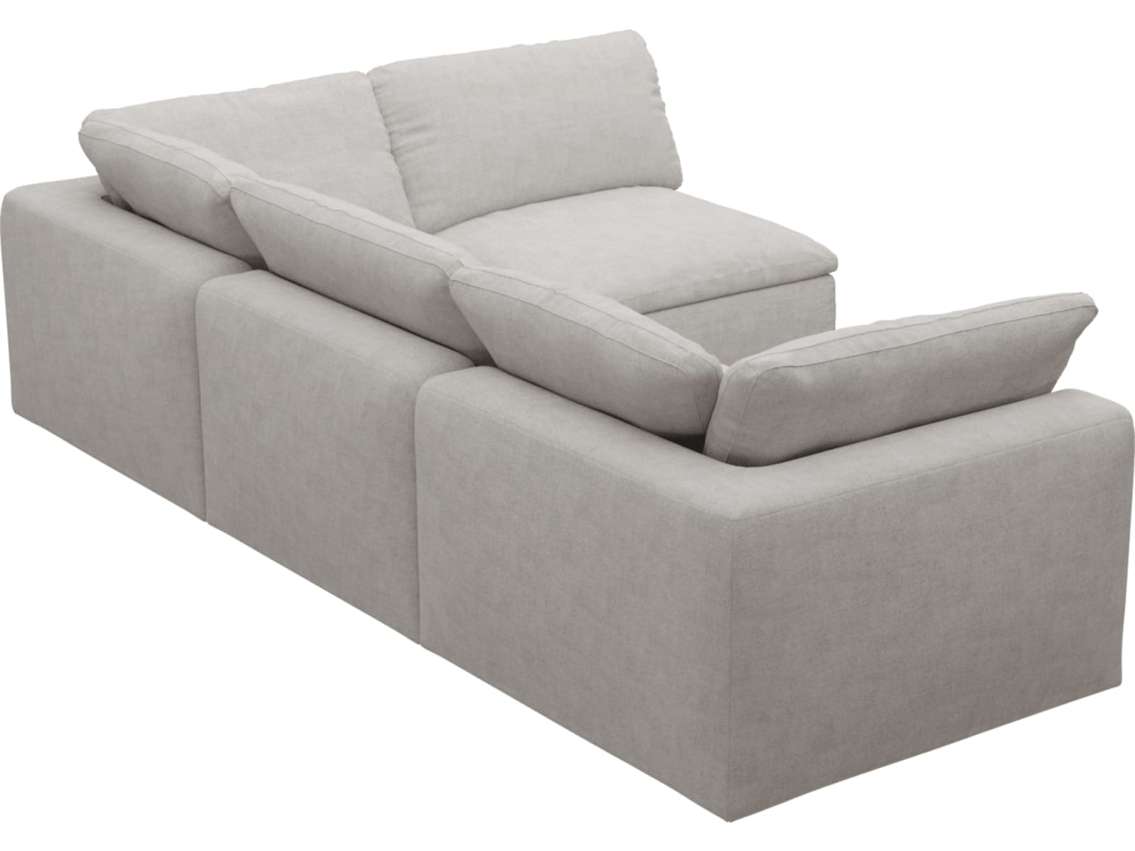 Cloud Deep Avon Mineral Modular Sofa - 4 Piece color Avon Mineral