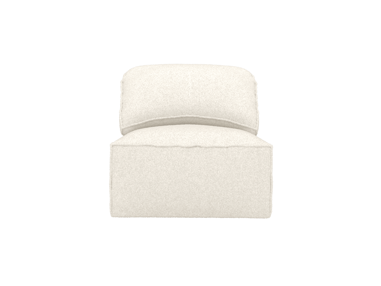 Kai Boucle Ivory Armless Module color Boucle Ivory
