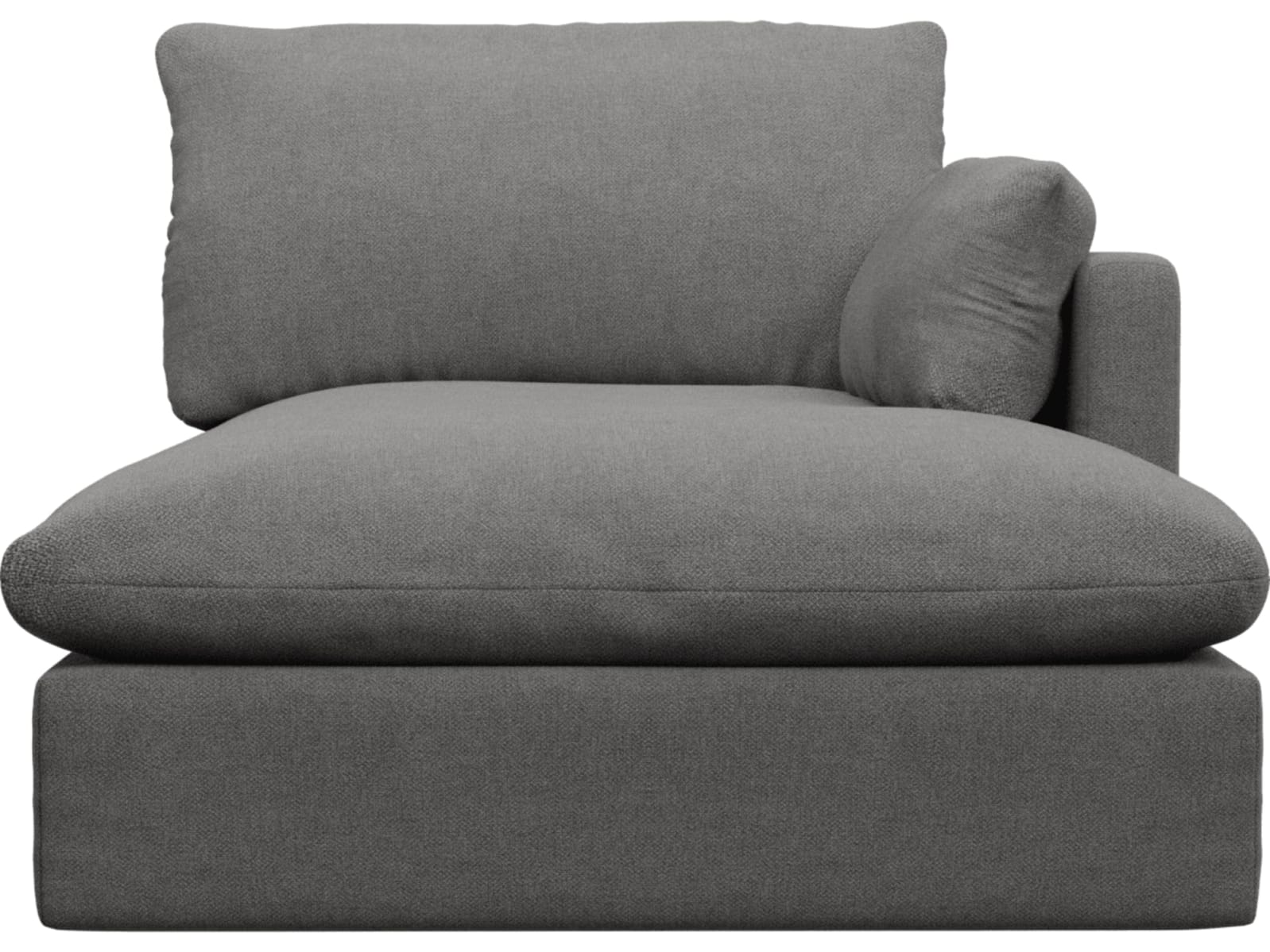 Willow California Slate Chaise Right Arm Facing Sofa Module color California Slate