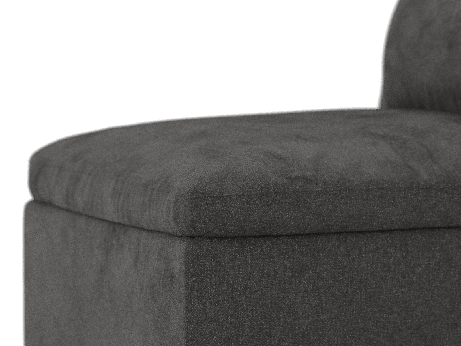 Retreat California Charcoal Armless Sofa Module color California Charcoal