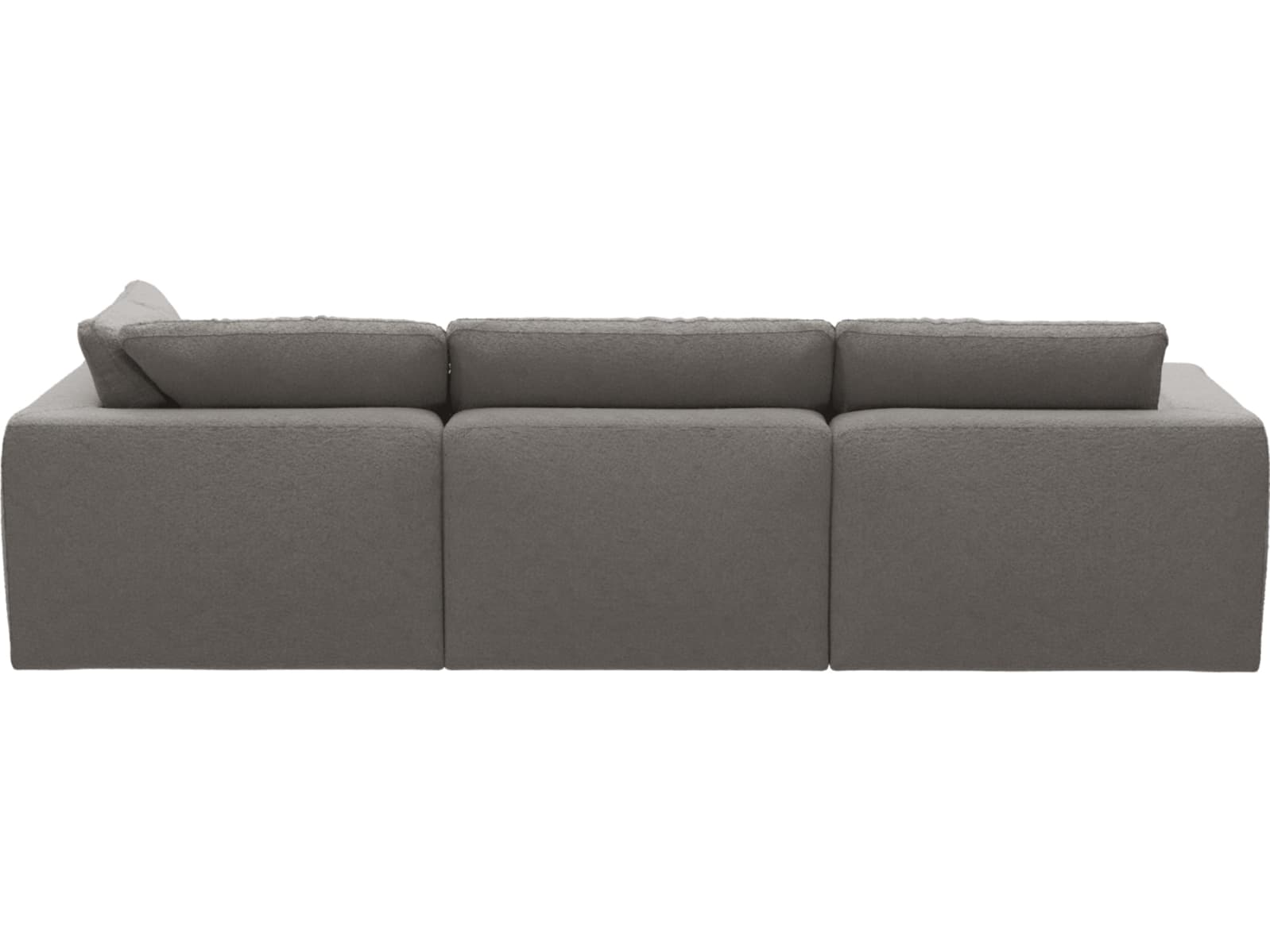 Cloud Deep Boucle Pumice Modular Sofa - 3 Seater Chaise color Boucle Pumice