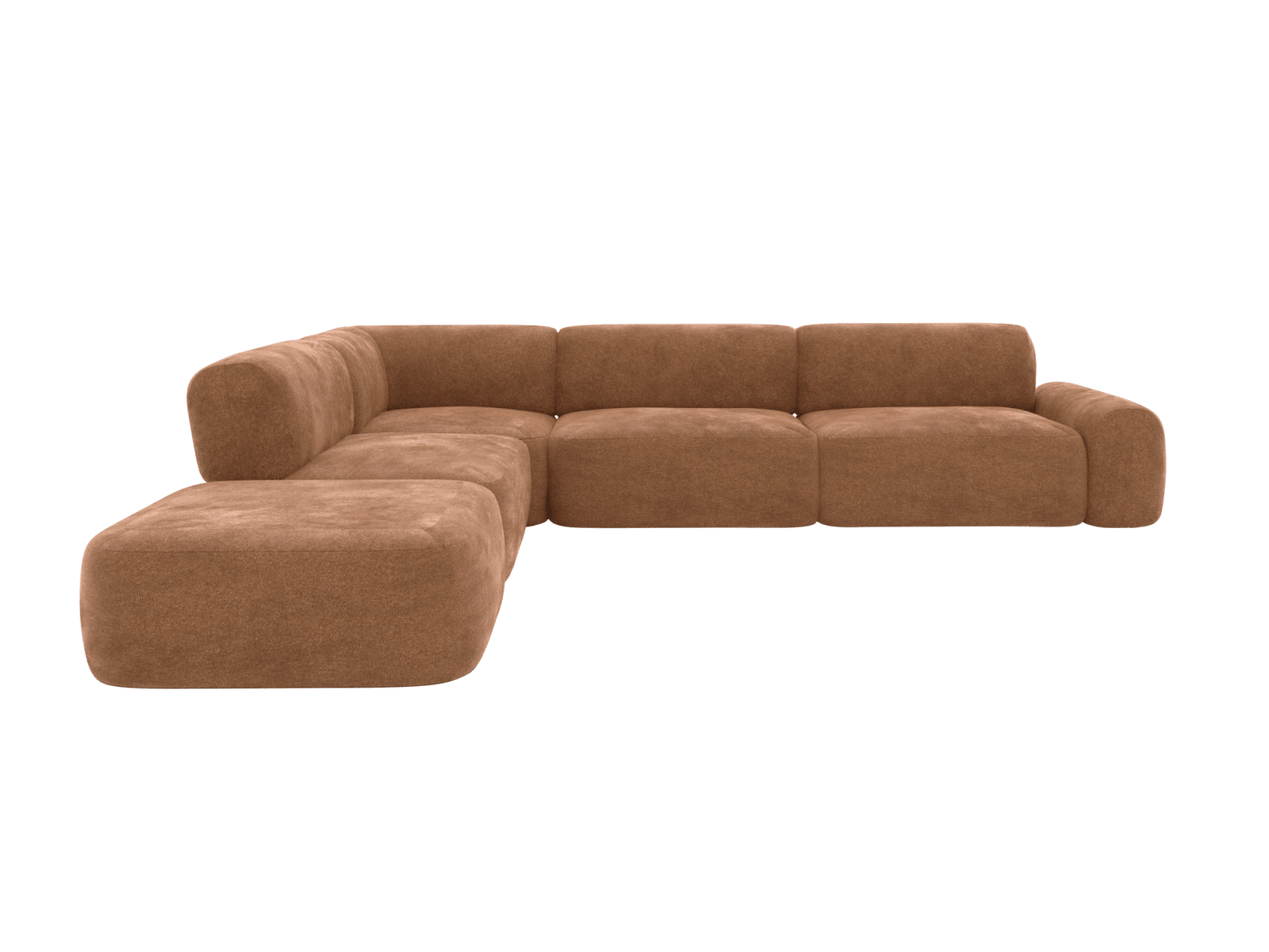 Beckett Tribute Chestnut Modular Sofa - 6 Seater color Tribute Chestnut
