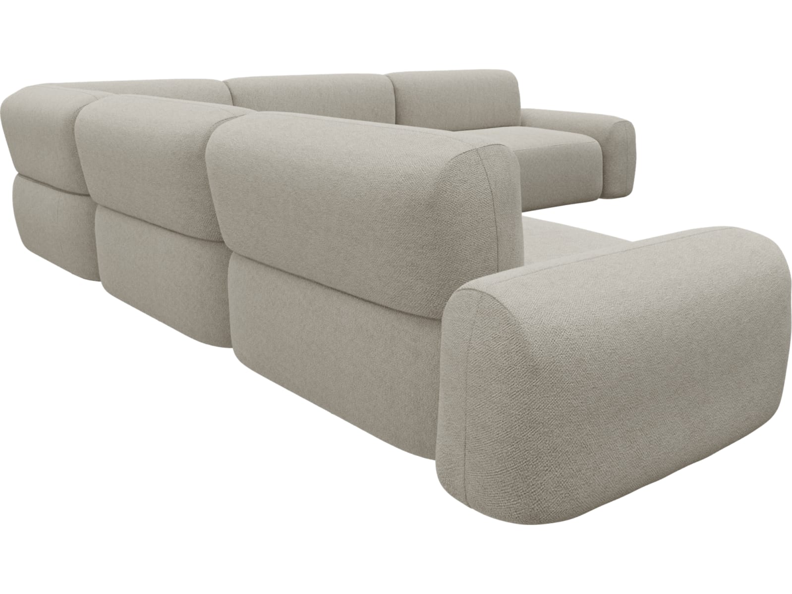 Beckett Noa Desert Modular Corner Sofa - 7 Piece color Noa Desert