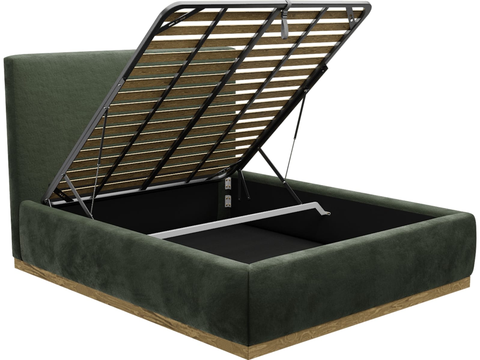 Haven Gas Lift Bed Muse Forest color Muse Forest