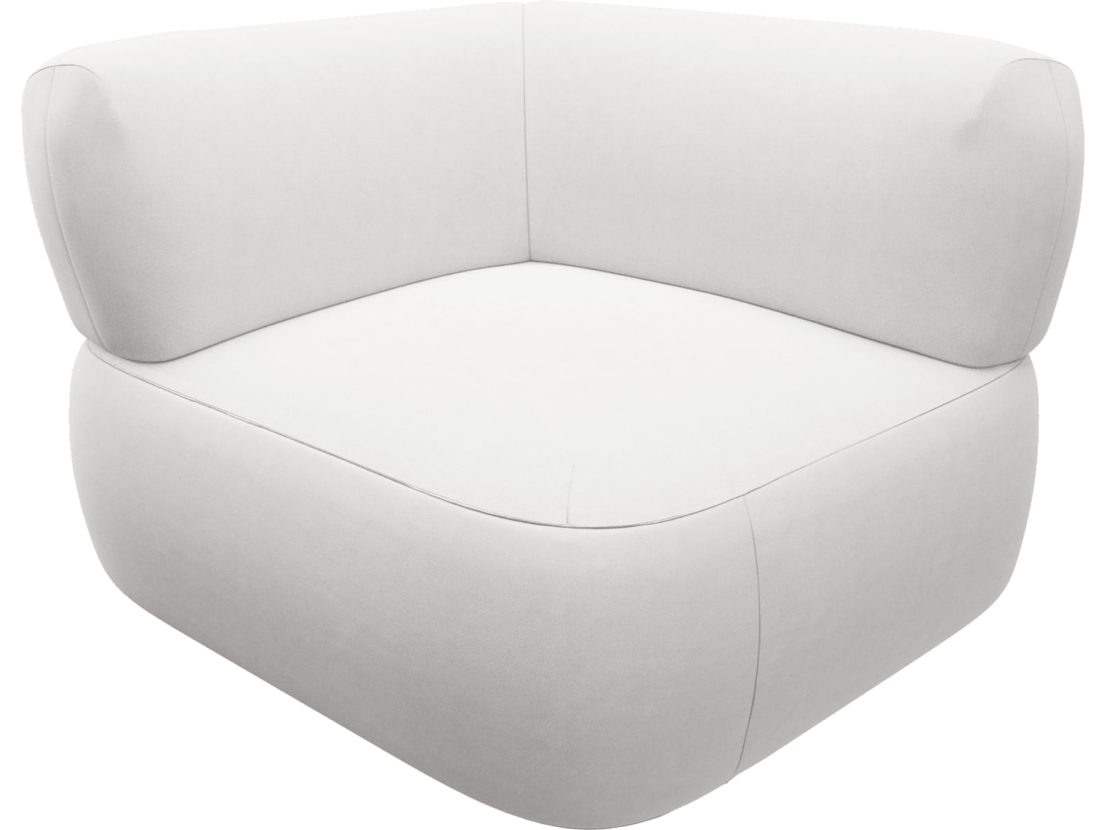 Beckett Muse Frost Sofa Module Corner color Muse Frost